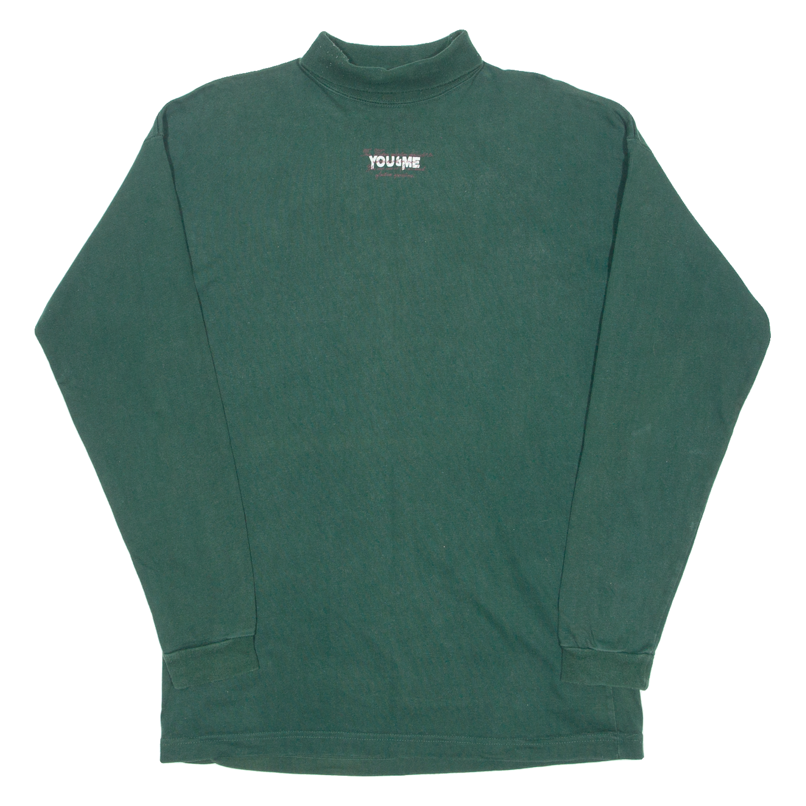 YOU & ME Lightweight Mens Sweatshirt Green High Neck M Refurbished - N/A refurbished available on Cerqular