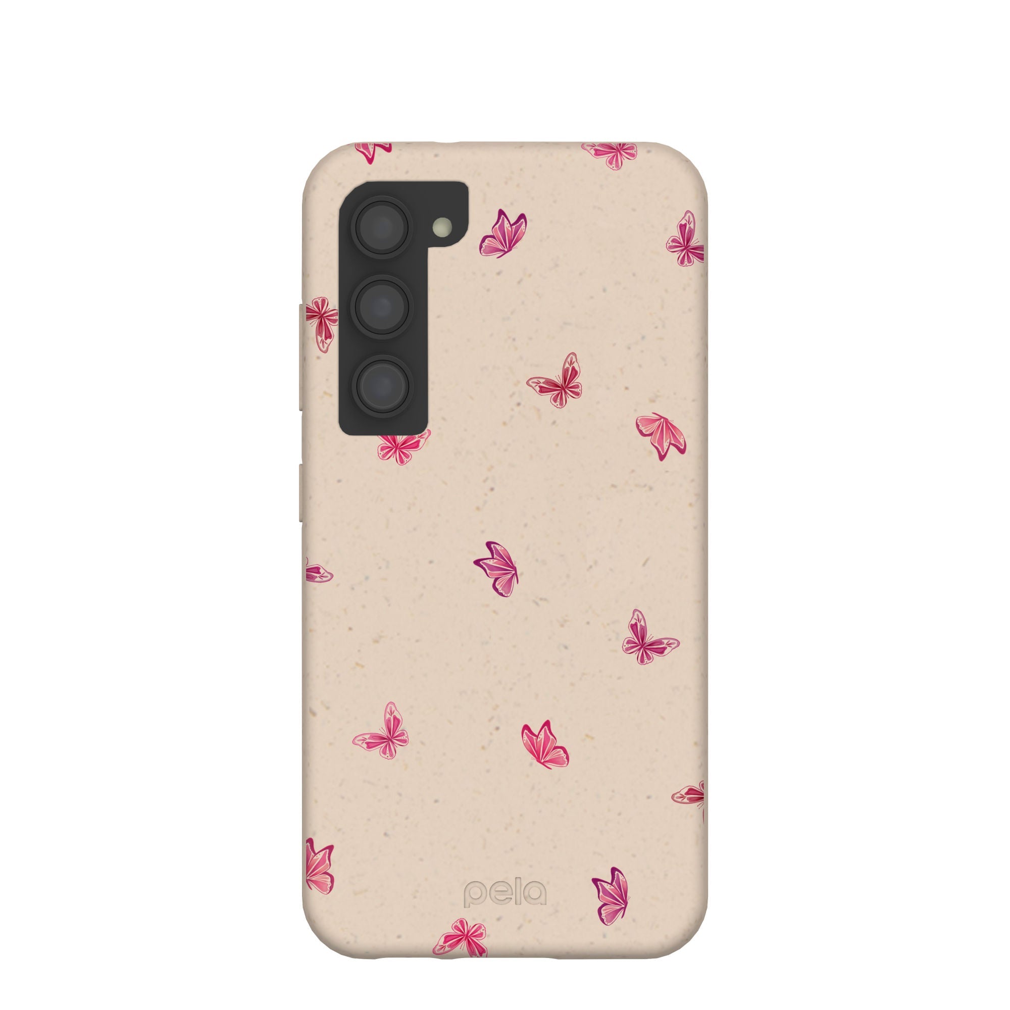 Seashell Lil Flutters Samsung Galaxy S23 Case Refurbished - Pela Case refurbished available on Cerqular