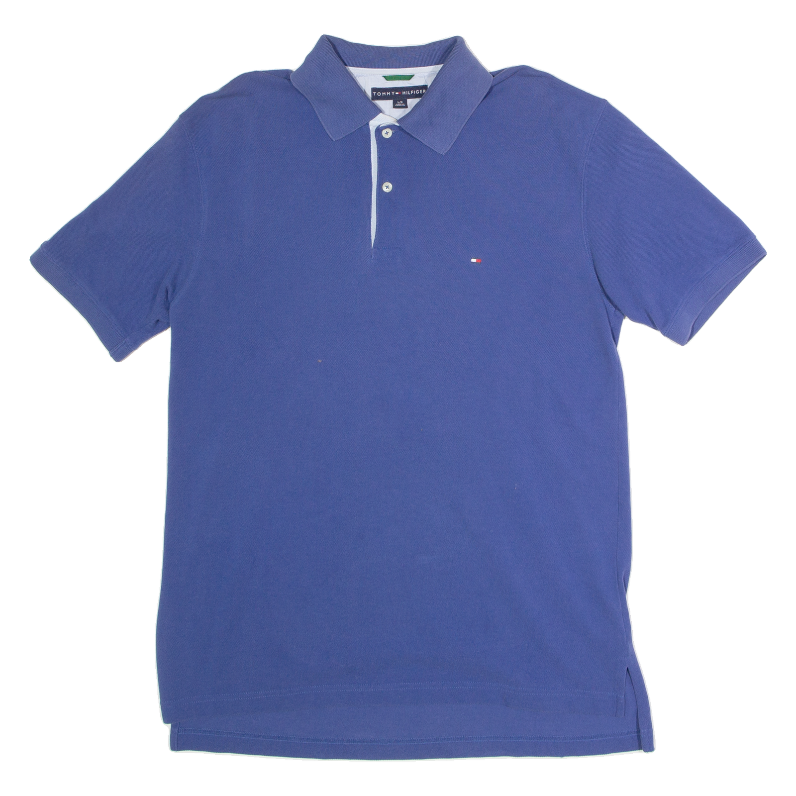 TOMMY HILFIGER Mens Polo Shirt Blue L Refurbished - N/A refurbished available on Cerqular