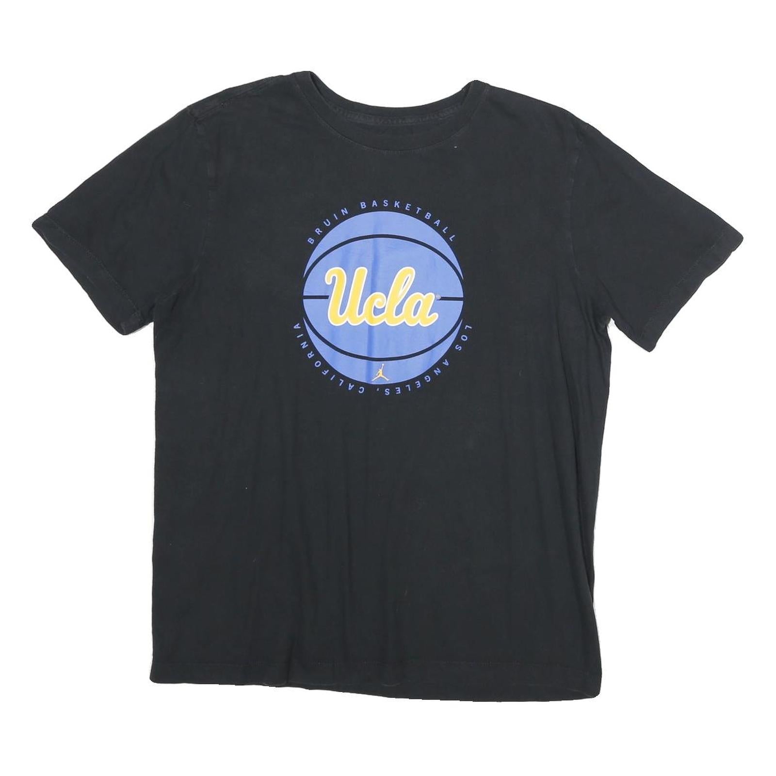 NIKE Mens Black UCLA Basketball Graphic T-Shirt M Crew Neck Short Sleeve Refurbished - N/A refurbished available on Cerqular