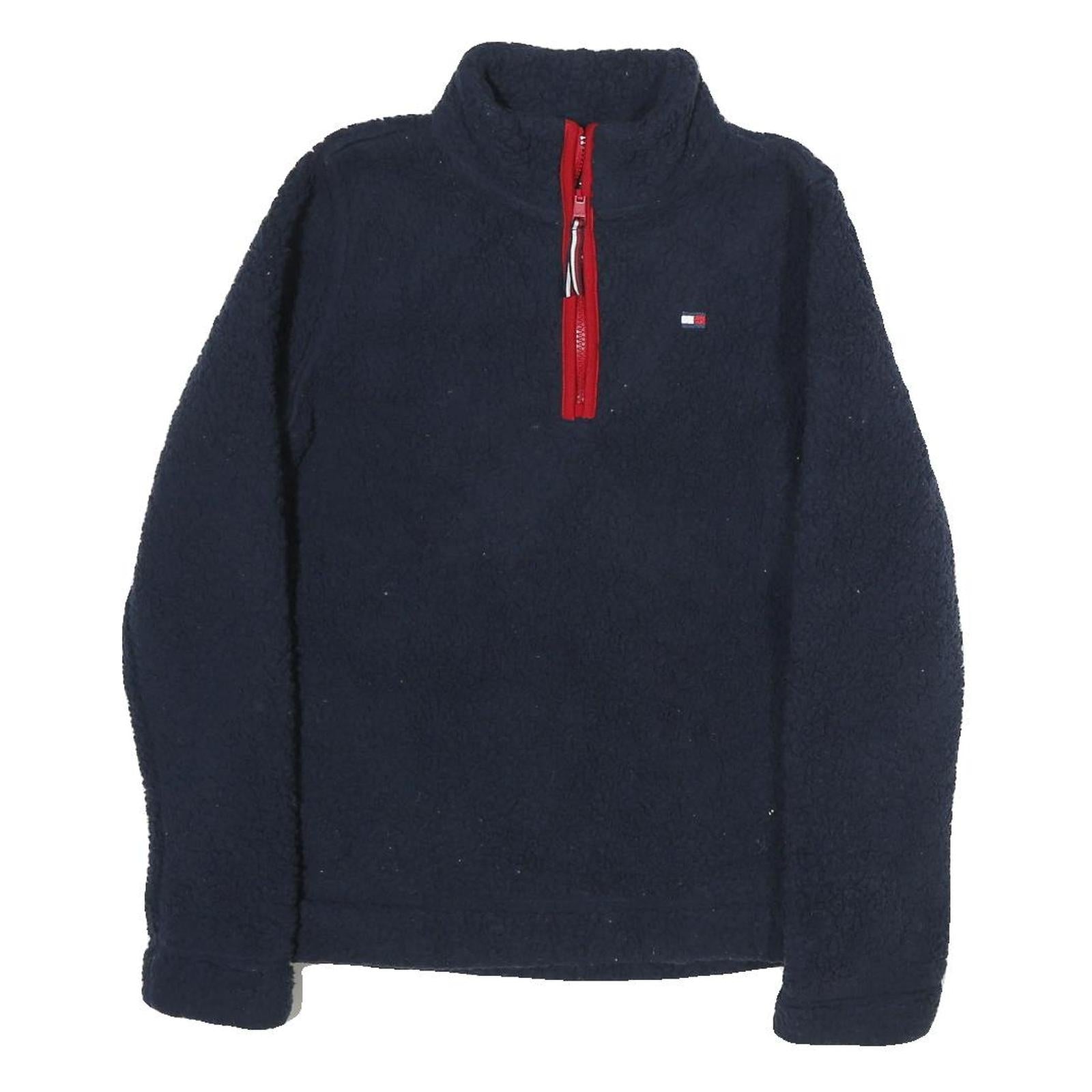 Buy TOMMY HILFIGER Womens Navy Blue Plain Fleece Pullover Crew Neck Jumper XS Refurbished - $49.39 TOMMY HILFIGER Womens Navy Blue Plain Fleece Pullover Crew Neck Jumper XS Refurbished - N/A refurbished available on Cerqular