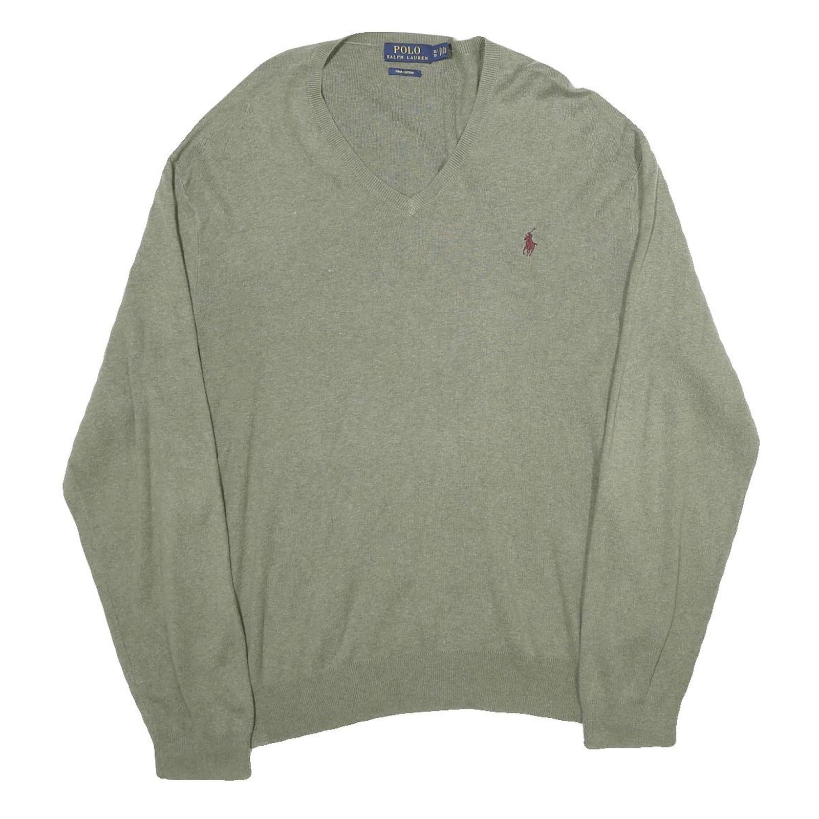 Buy POLO RALPH LAUREN Mens Green Jumper Plain V-Neck Basic Knit XL Soft Cotton Refurbished - $51.99 POLO RALPH LAUREN Mens Green Jumper Plain V-Neck Basic Knit XL Soft Cotton Refurbished - N/A refurbished available on Cerqular