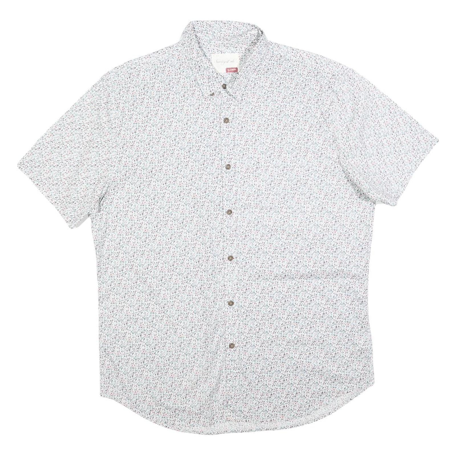 SOVERIGN CODE Mens White Floral Cotton Blend Shirt XL Lightweight Casual Summer Refurbished - N/A refurbished available on Cerqular