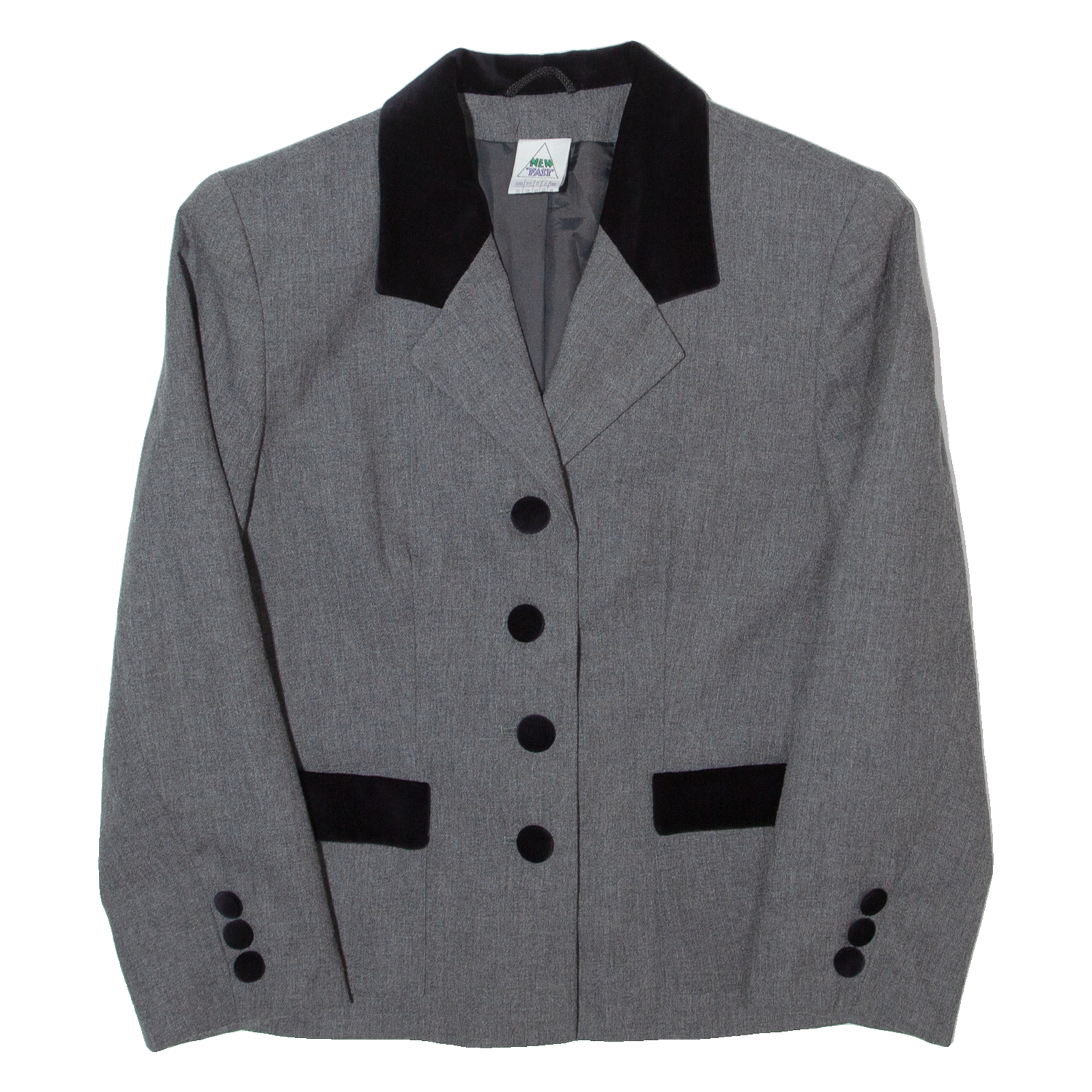 NEW FAST Womens Blazer Jacket Grey 90s UK 10 Refurbished - N/A refurbished available on Cerqular