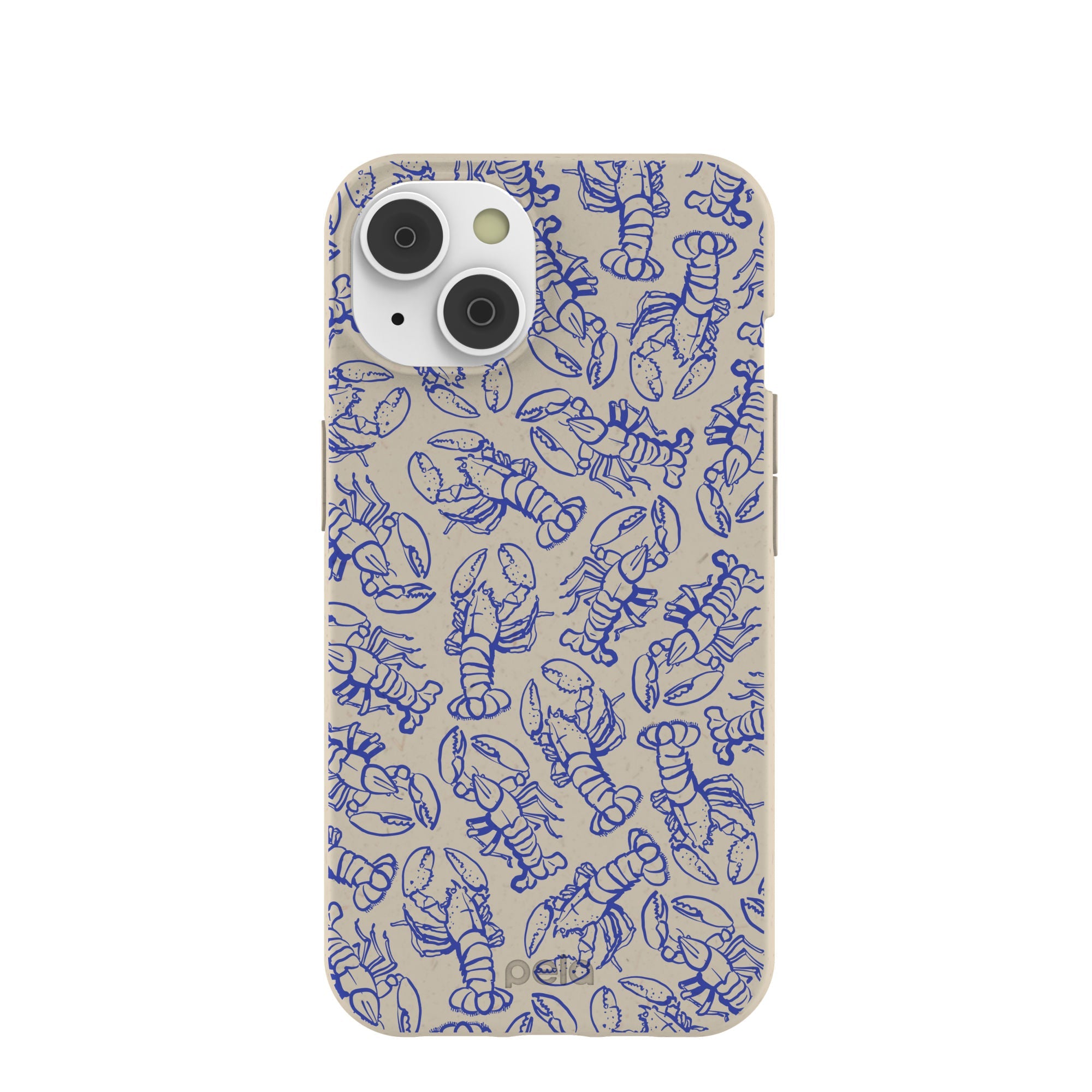 London Fog Blue Lobster iPhone 14/16e Case Refurbished - Pela Case refurbished available on Cerqular