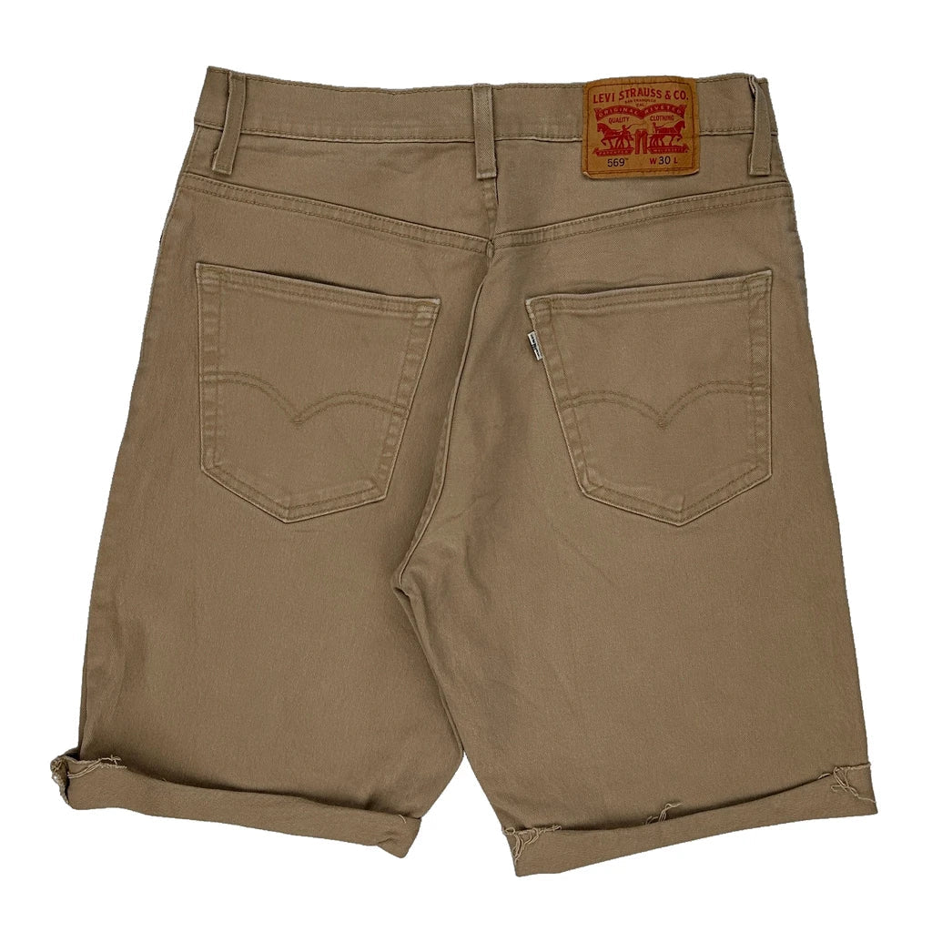 Buy 569 Levis Denim Shorts - 32W 10L Khaki Cotton Refurbished - $23.44 569 Levis Denim Shorts - 32W 10L Khaki Cotton Refurbished - Thrifted (note: this is a term often used to describe second- refurbished available on Cerqular
