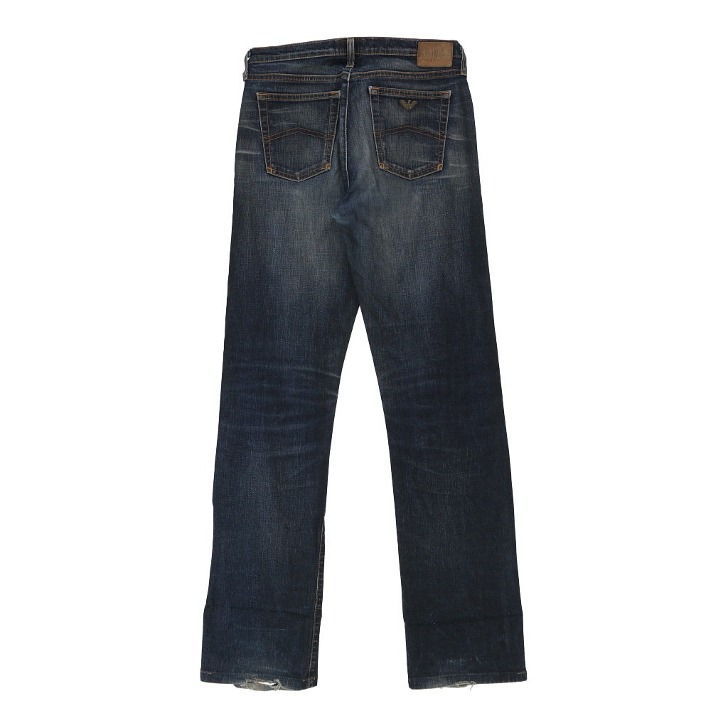 Armani Jeans Jeans - 28W UK 8 Blue Cotton Blend | Size: UK 8 Refurbished - N/A (Preloved Designer is not a specific brand, it refurbished available on Cerqular