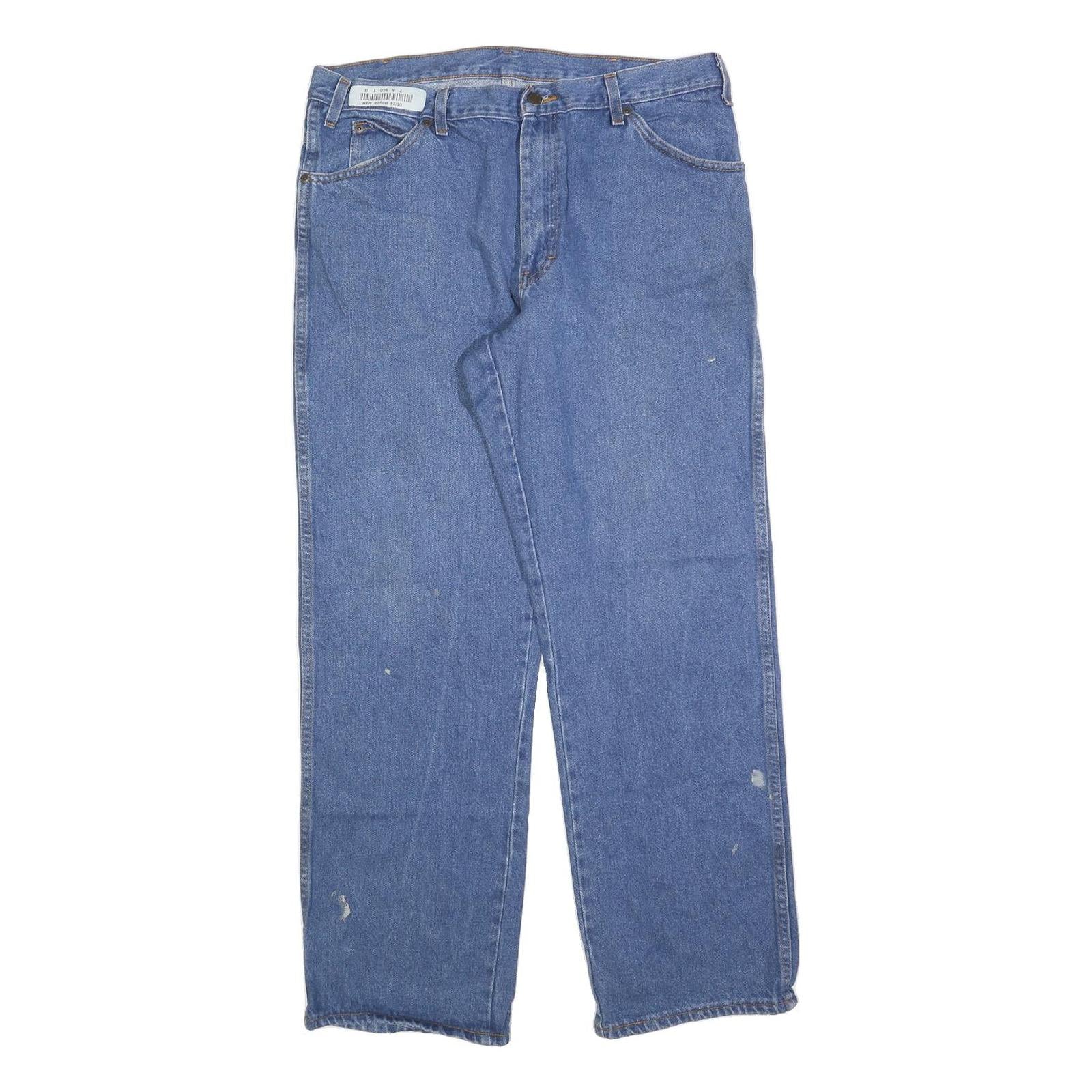 DICKIES Mens Jeans Blue Regular Straight Denim W34 L32 Casual Workwear Zip Refurbished - N/A refurbished available on Cerqular