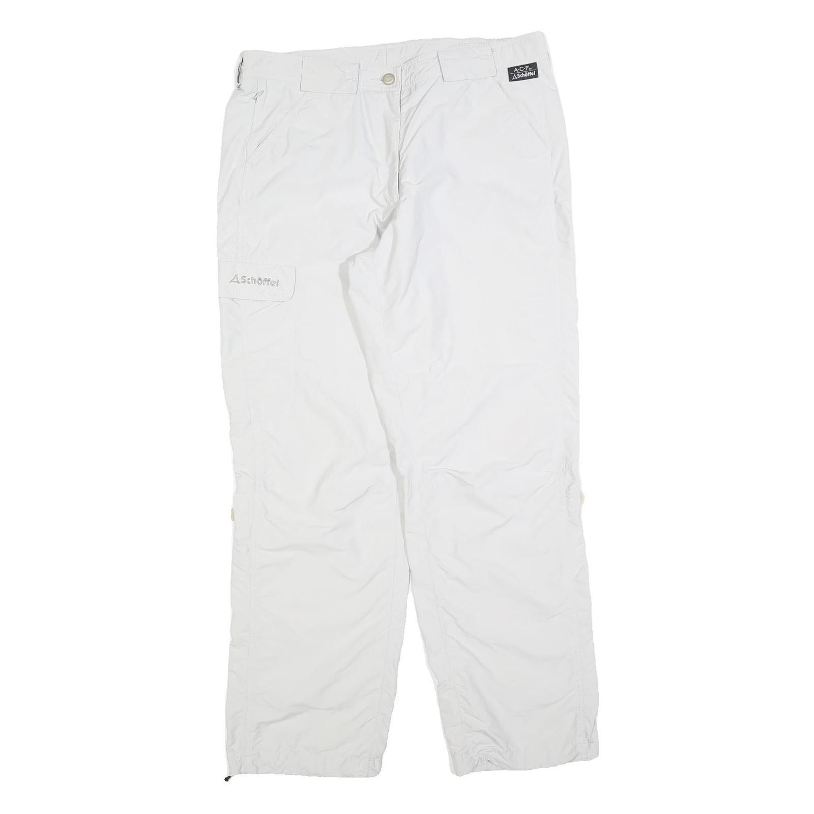 SCHOFFEL Womens White Regular Fit Straight Leg Trousers W34 L30 Outdoor Casual Refurbished - N/A refurbished available on Cerqular
