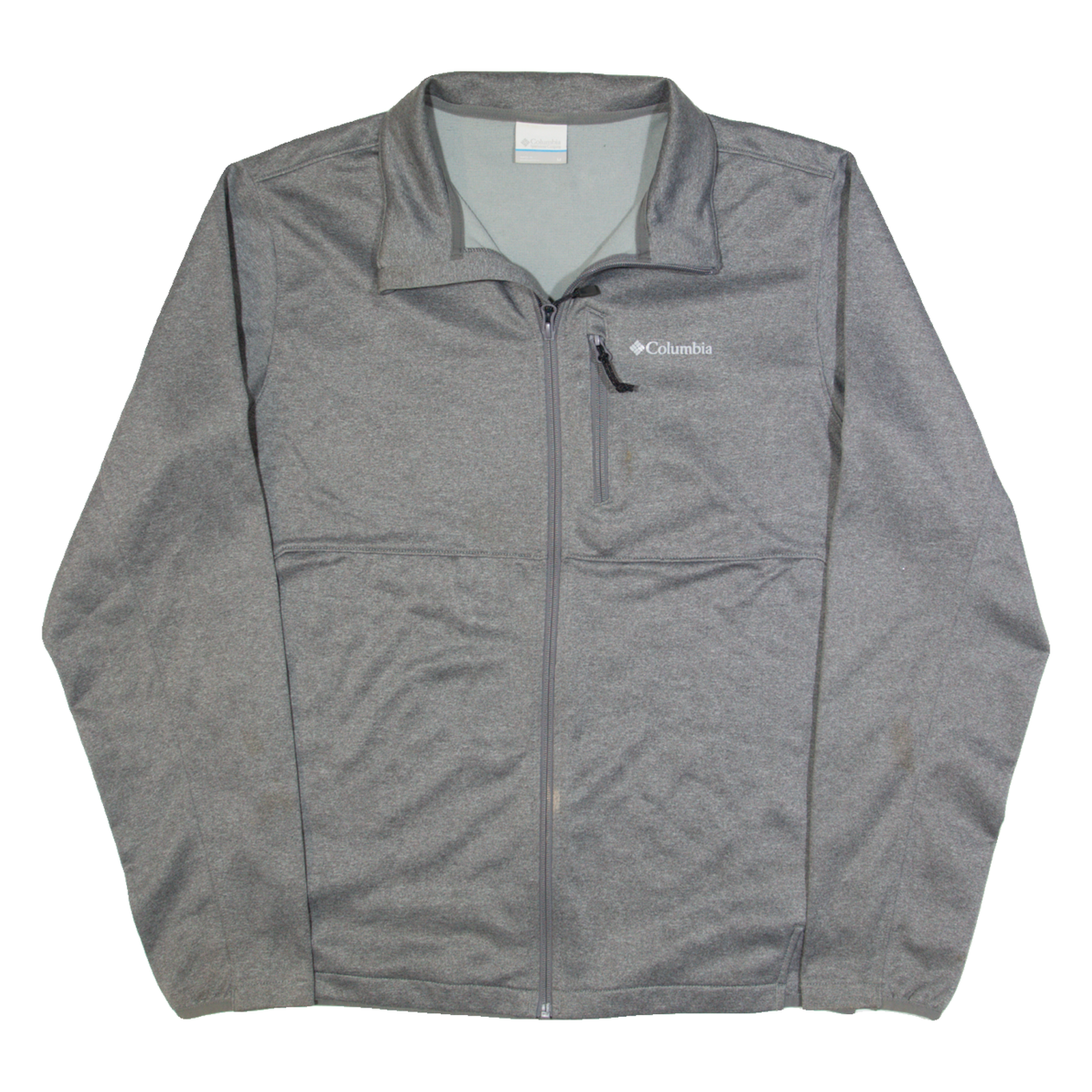 COLUMBIA Mens Track Jacket Grey M Refurbished - N/A refurbished available on Cerqular