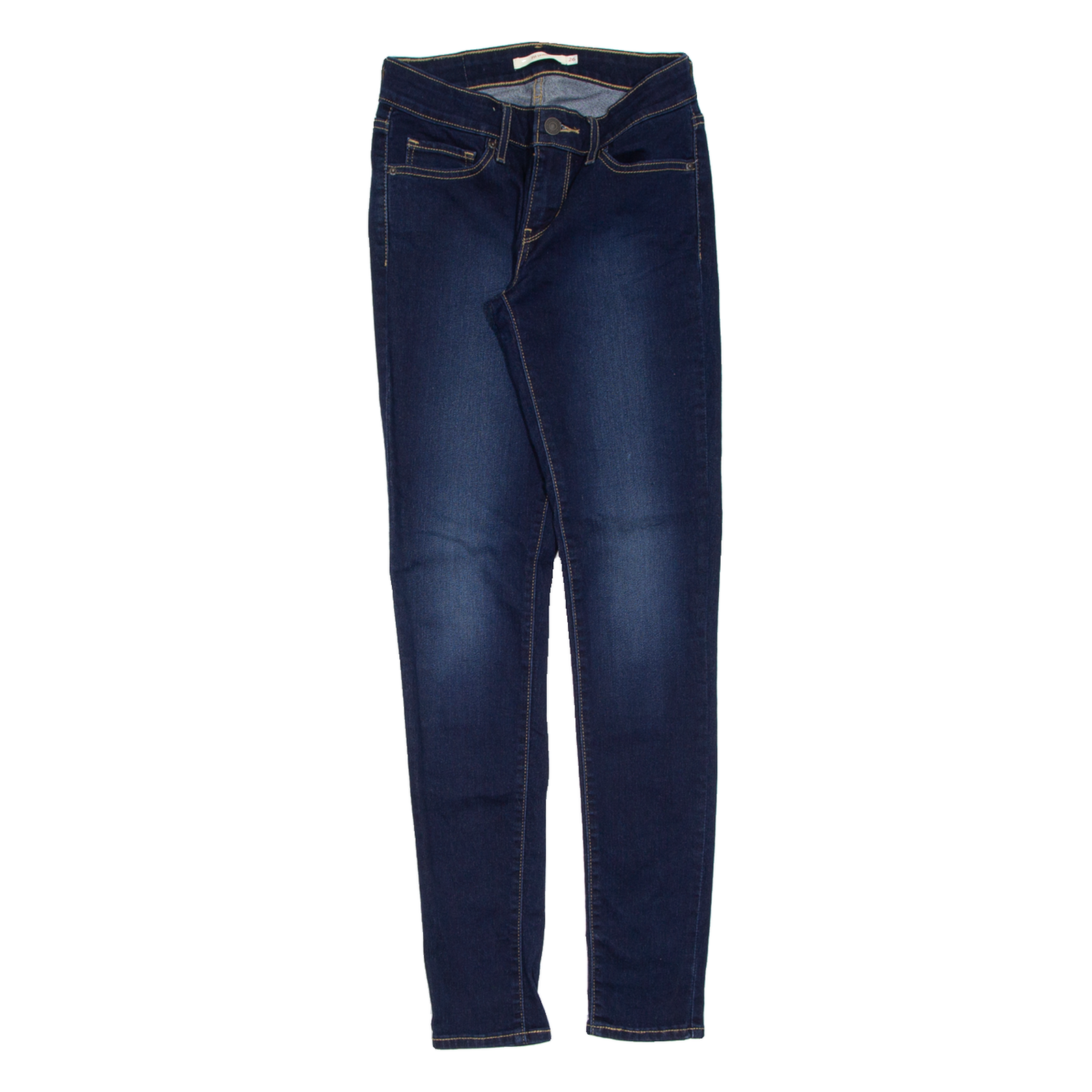 LEVI'S 711 Womens Jeans Blue Slim Skinny Stone Wash W26 L32 Refurbished - N/A refurbished available on Cerqular