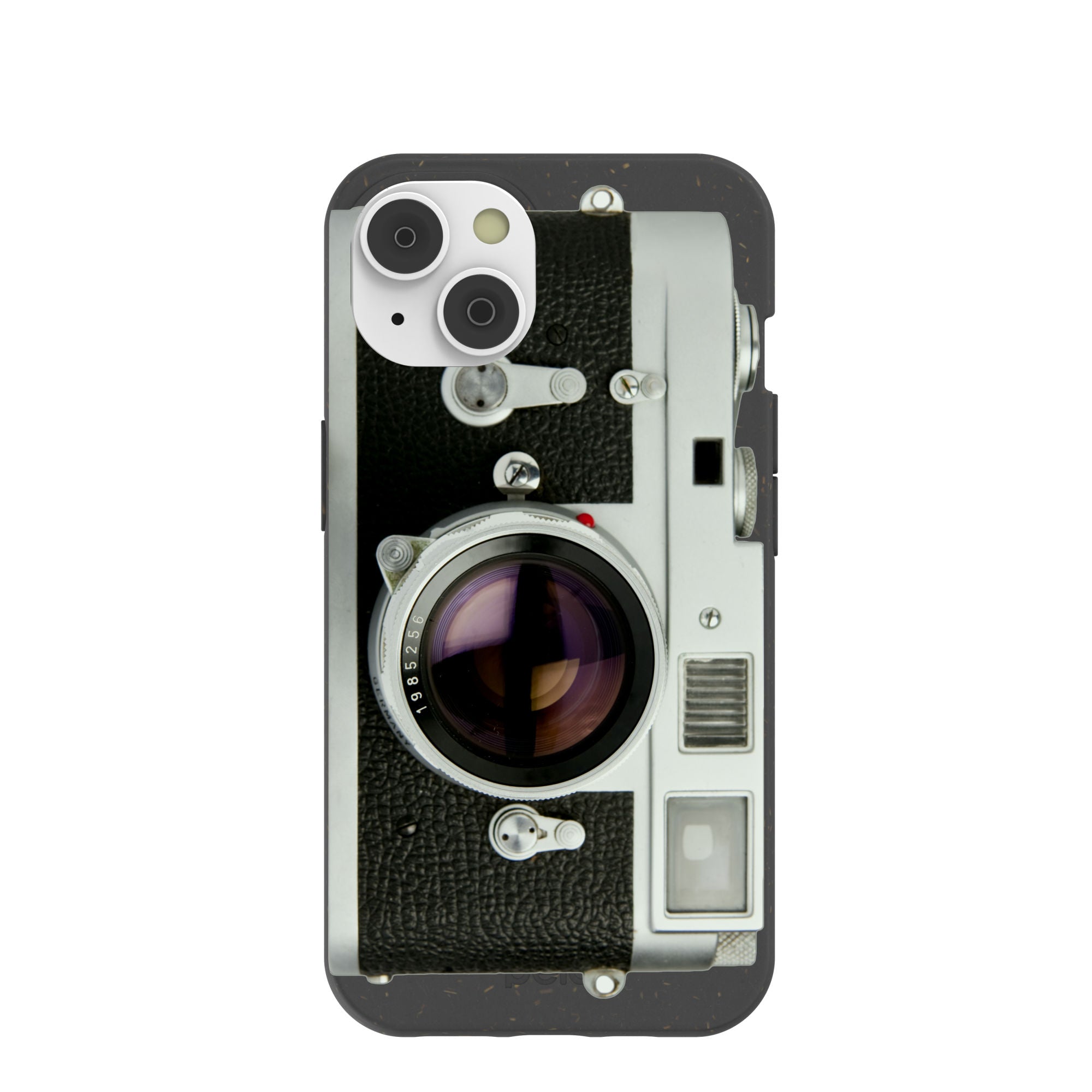Black Vintage Camera iPhone 14/16e Case Refurbished - Pela Case refurbished available on Cerqular