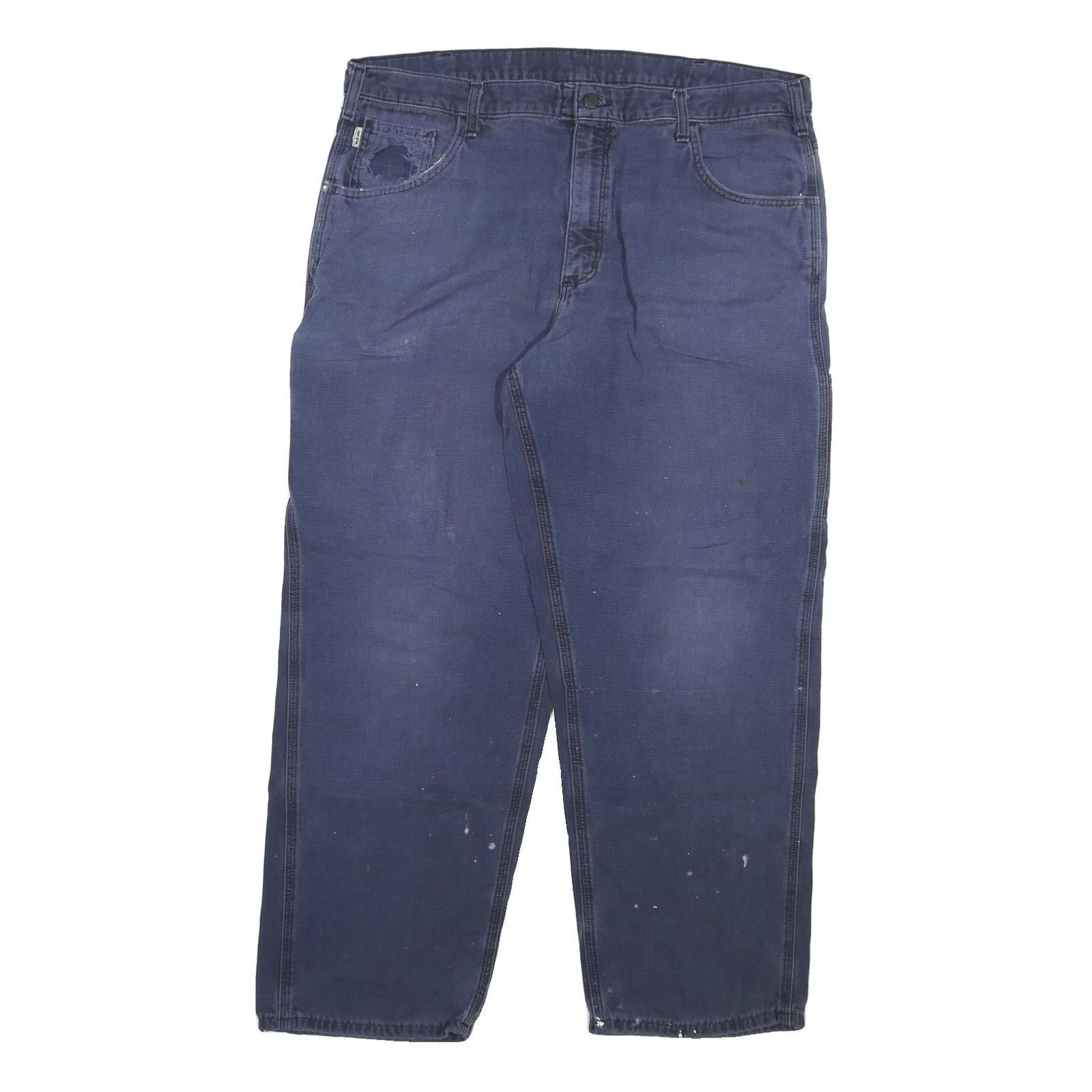 Buy CARHARTT Mens Cotton Blend Navy Blue Regular Fit Straight Leg Trousers W40 L30 Refurbished - $40.29 CARHARTT Mens Cotton Blend Navy Blue Regular Fit Straight Leg Trousers W40 L30 Refurbished - N/A refurbished available on Cerqular