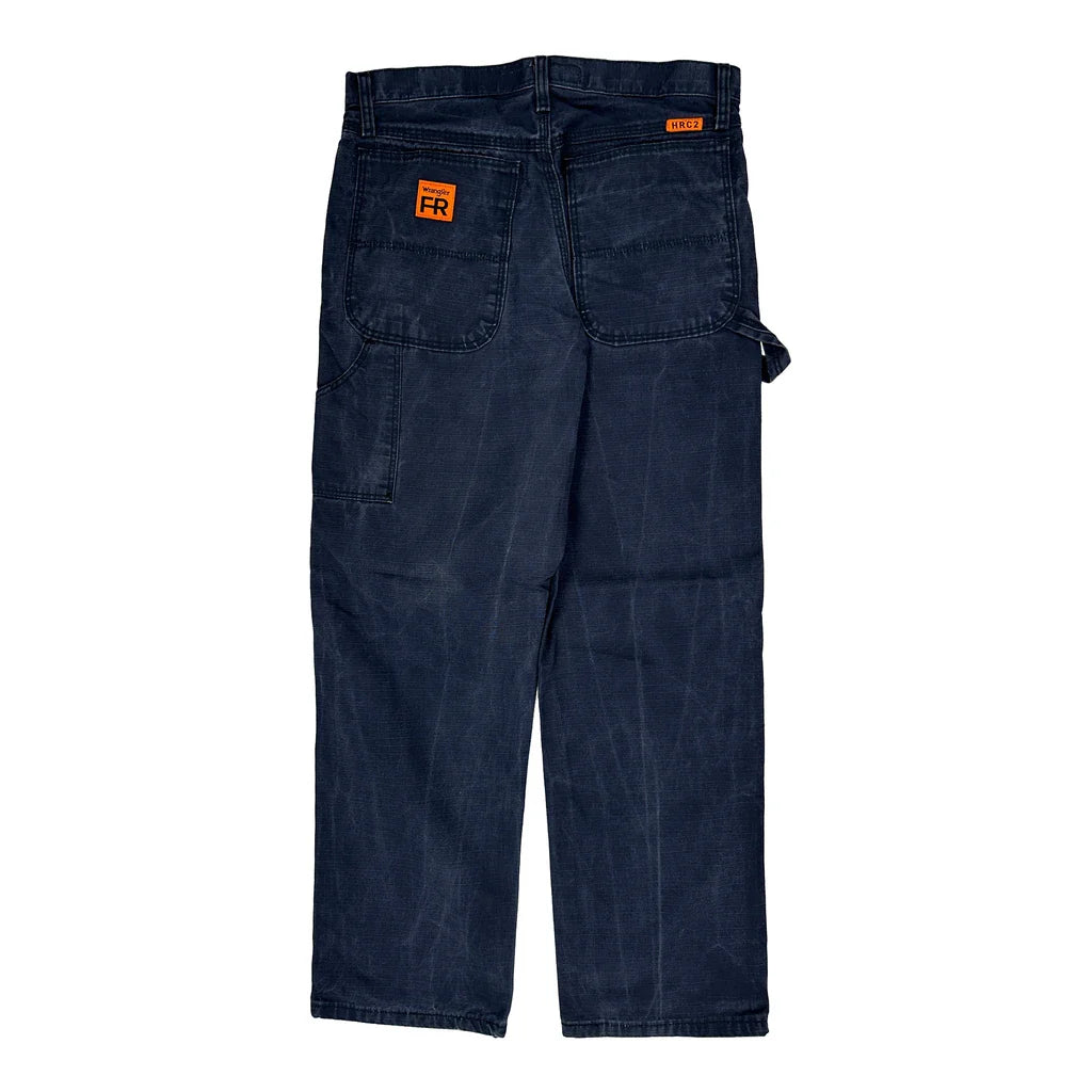 Riggs Carpenter Trousers - 32W 30L Blue Cotton Refurbished - Thrifted (note: this is a term often used to describe second- refurbished available on Cerqular