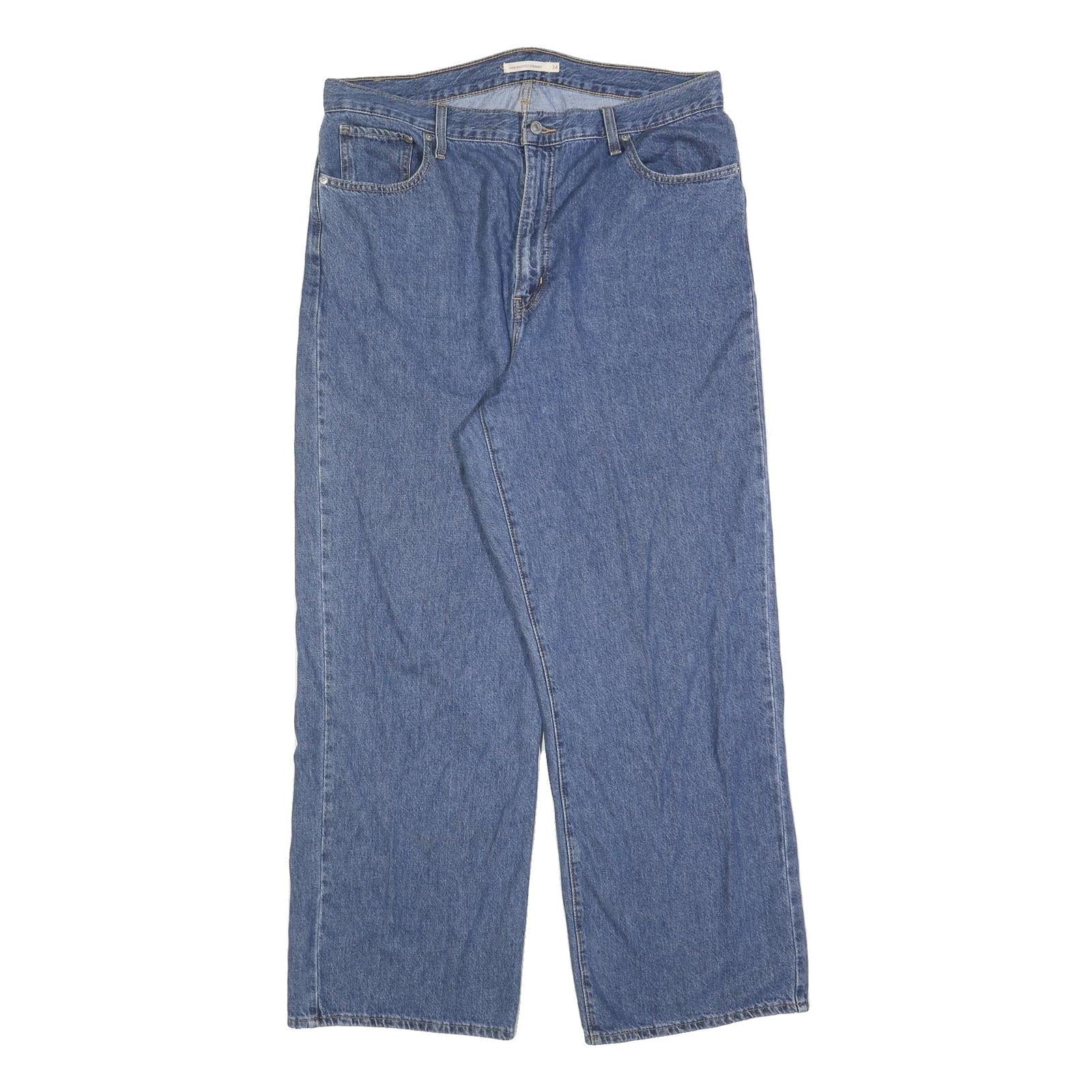 LEVI'S Womens Relaxed Blue Jeans Denim Medium W38 L31 Classic Cotton Blend Zip Refurbished - N/A refurbished available on Cerqular