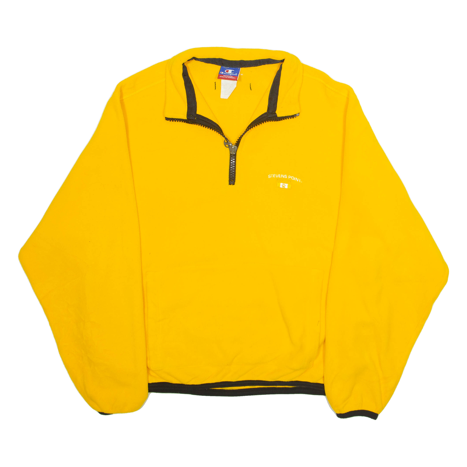 CHAMPION Mens Fleece Jacket Yellow XL Refurbished - N/A refurbished available on Cerqular