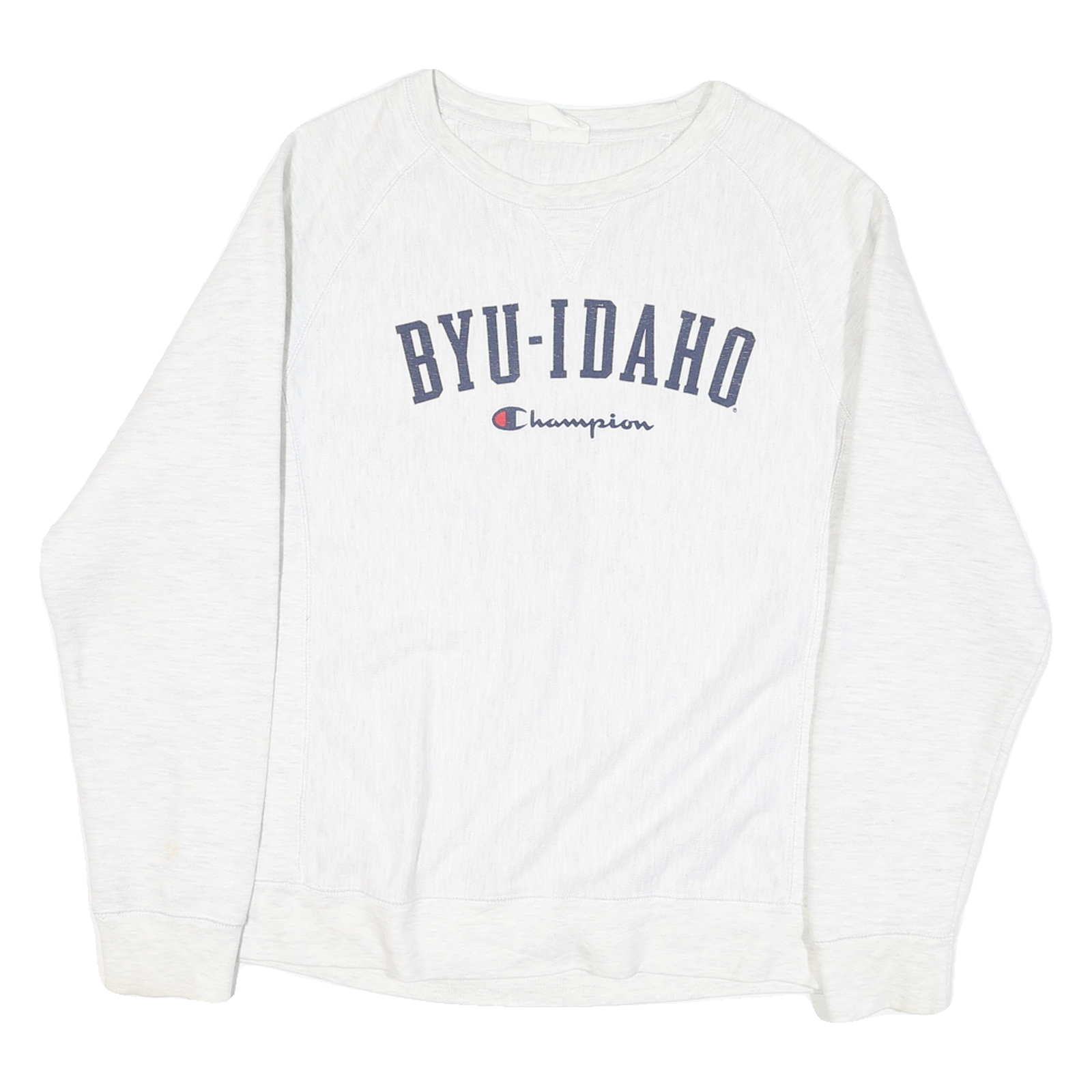 CHAMPION Mens White BYU-Idaho Crew Neck M Cotton Sweatshirt Casual Pullover Refurbished - N/A refurbished available on Cerqular