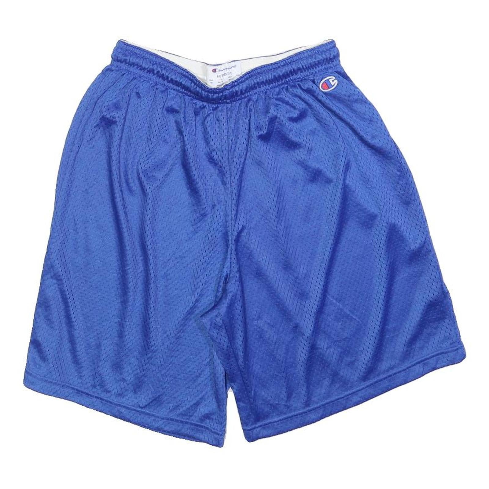 CHAMPION Mens Blue Sports Shorts M W28 Polyester Mesh Comfortable Lightweight Refurbished - N/A refurbished available on Cerqular