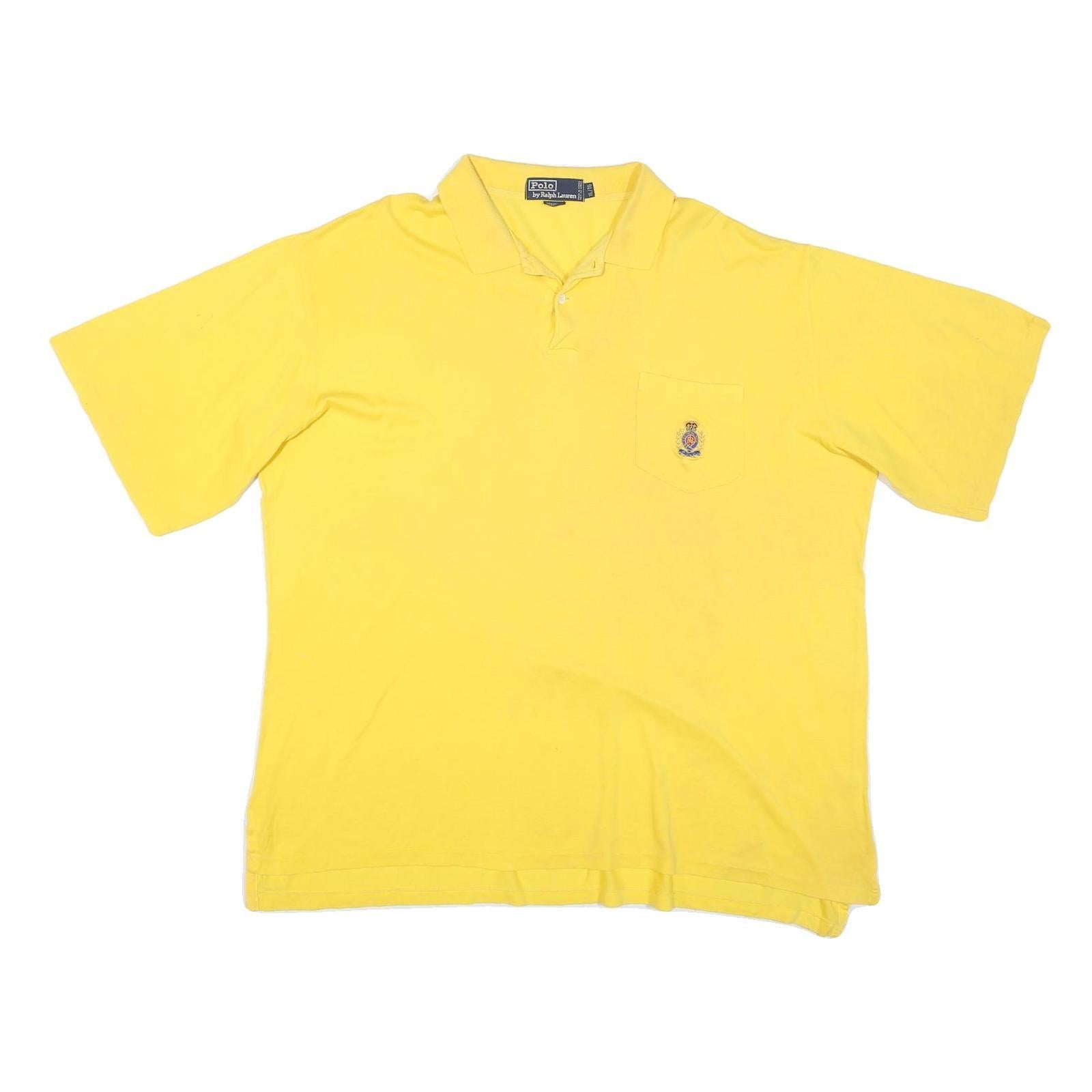 Buy POLO RALPH LAUREN Mens Yellow Short Sleeve Plain XL Cotton Blend Casual Polo Refurbished - $45.49 POLO RALPH LAUREN Mens Yellow Short Sleeve Plain XL Cotton Blend Casual Polo Refurbished - N/A refurbished available on Cerqular