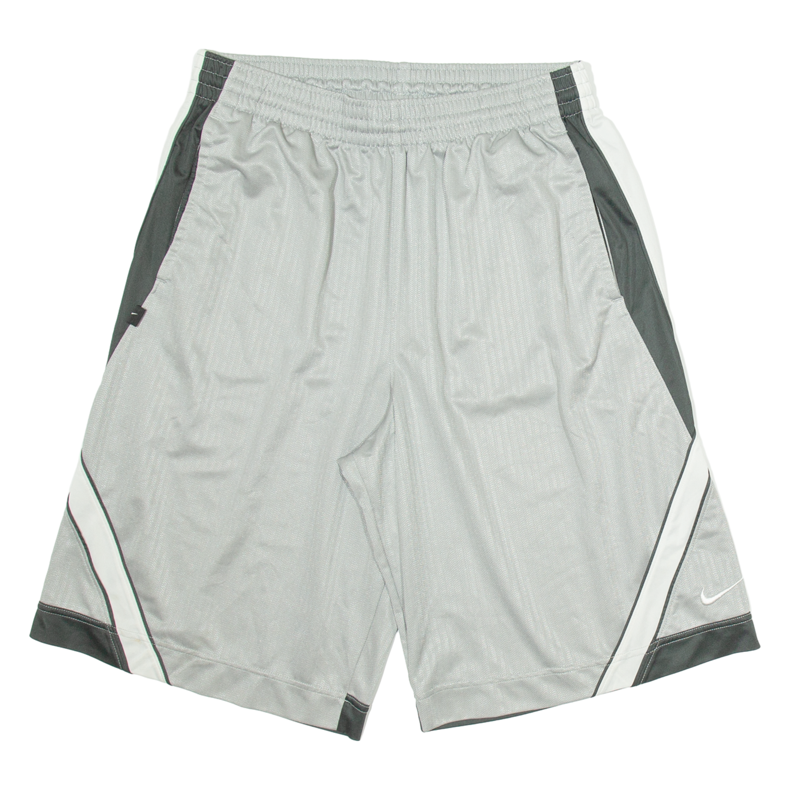 NIKE Mens Sports Shorts Grey L W32 Refurbished - N/A refurbished available on Cerqular