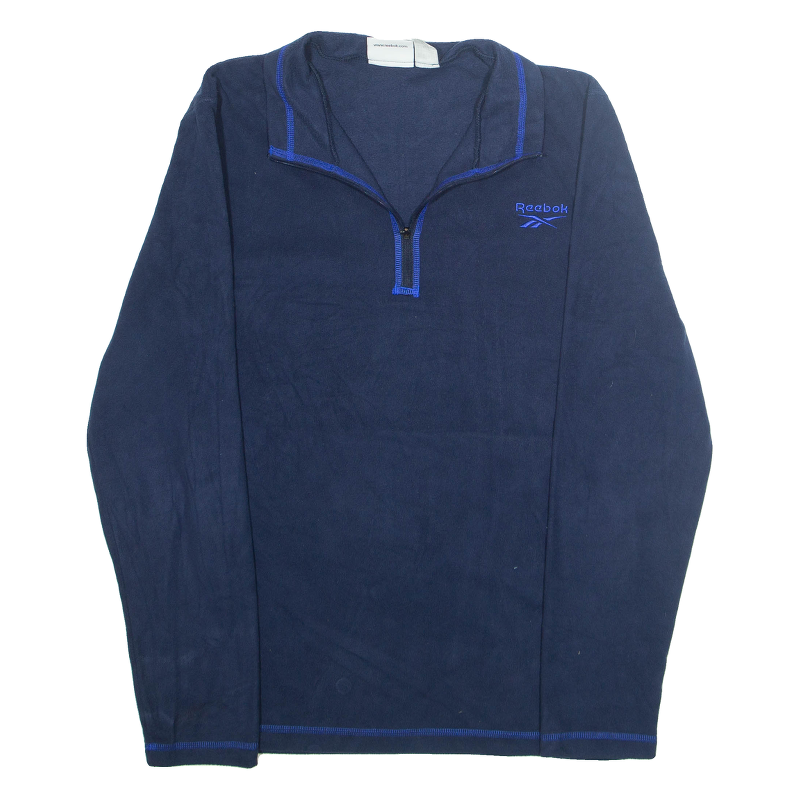 REEBOK Mens Fleece Jacket Blue M Refurbished - N/A refurbished available on Cerqular