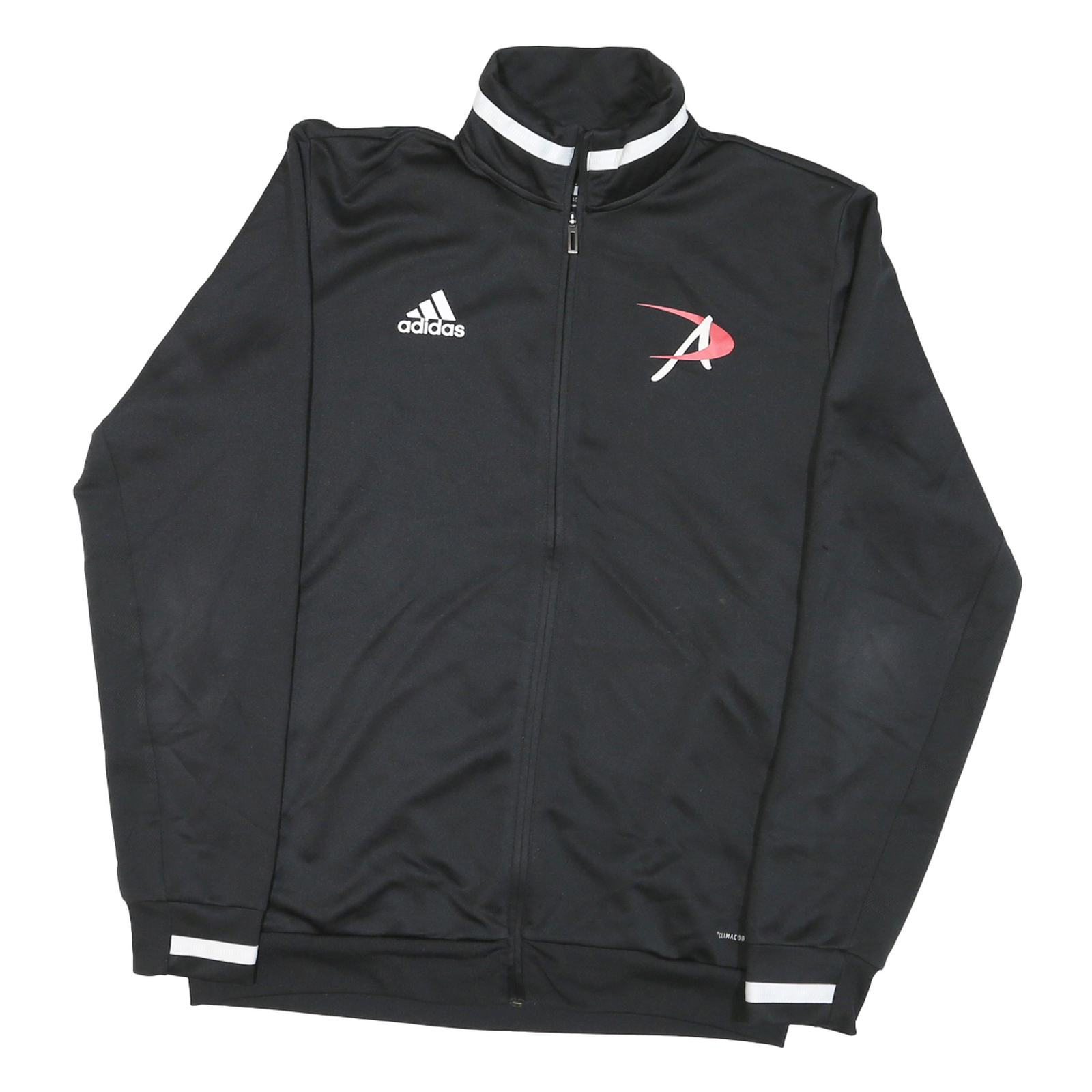 ADIDAS Mens Black Track Jacket L Polyester Blend Plain Zip Athletic Sportswear Refurbished - N/A refurbished available on Cerqular