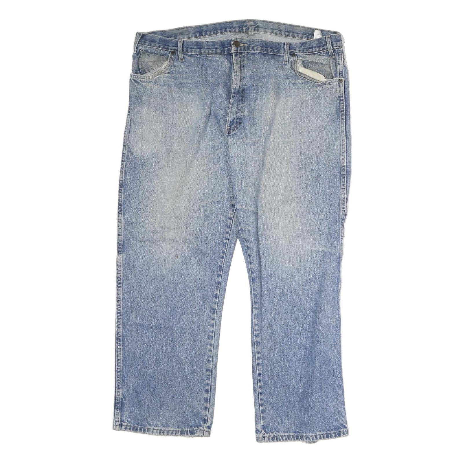 DICKIES Mens Jeans Blue Regular Straight Denim Light W42 L32 Casual Workwear Refurbished - N/A refurbished available on Cerqular