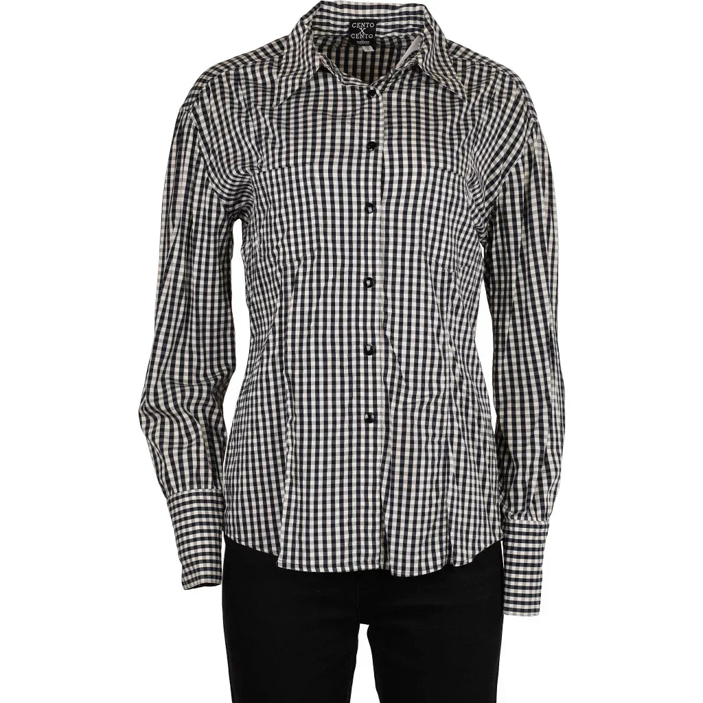 Buy Cento By Iceberg Checked Shirt - Medium Black & White Cotton Refurbished - $26.12 Cento By Iceberg Checked Shirt - Medium Black & White Cotton Refurbished - Thrifted (note: this is a term often used to describe second- refurbished available on Cerqular