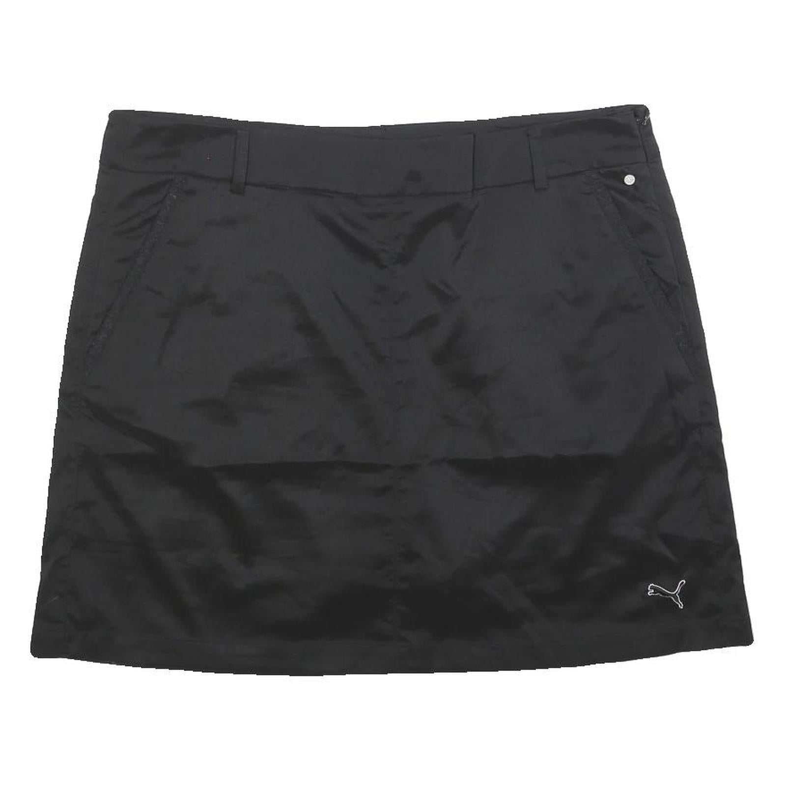 PUMA Womens Black Mini Polyester Blend Skort XL Sports Casual Activewear Refurbished - N/A refurbished available on Cerqular