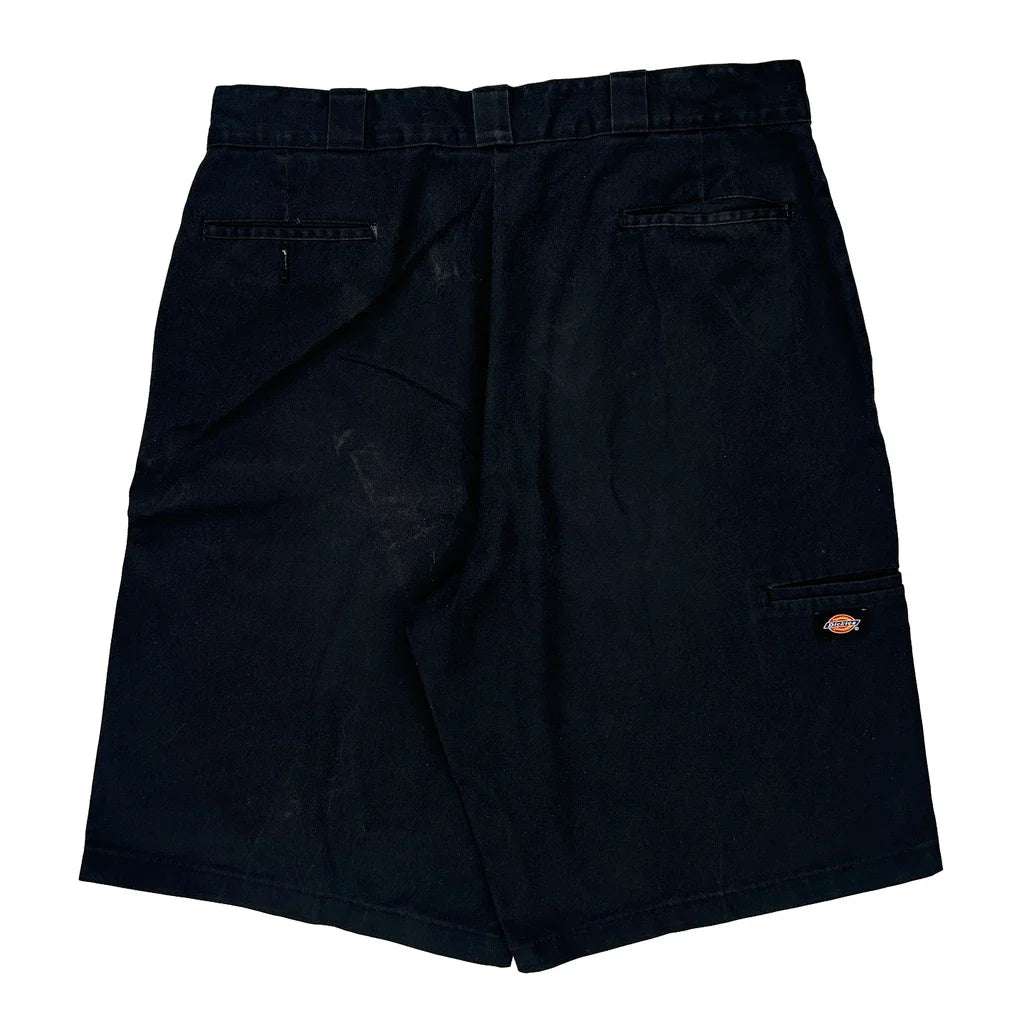 Dickies Shorts - 36W 13L Black Polyester Blend Refurbished - Thrifted (note: this is a term often used to describe second- refurbished available on Cerqular