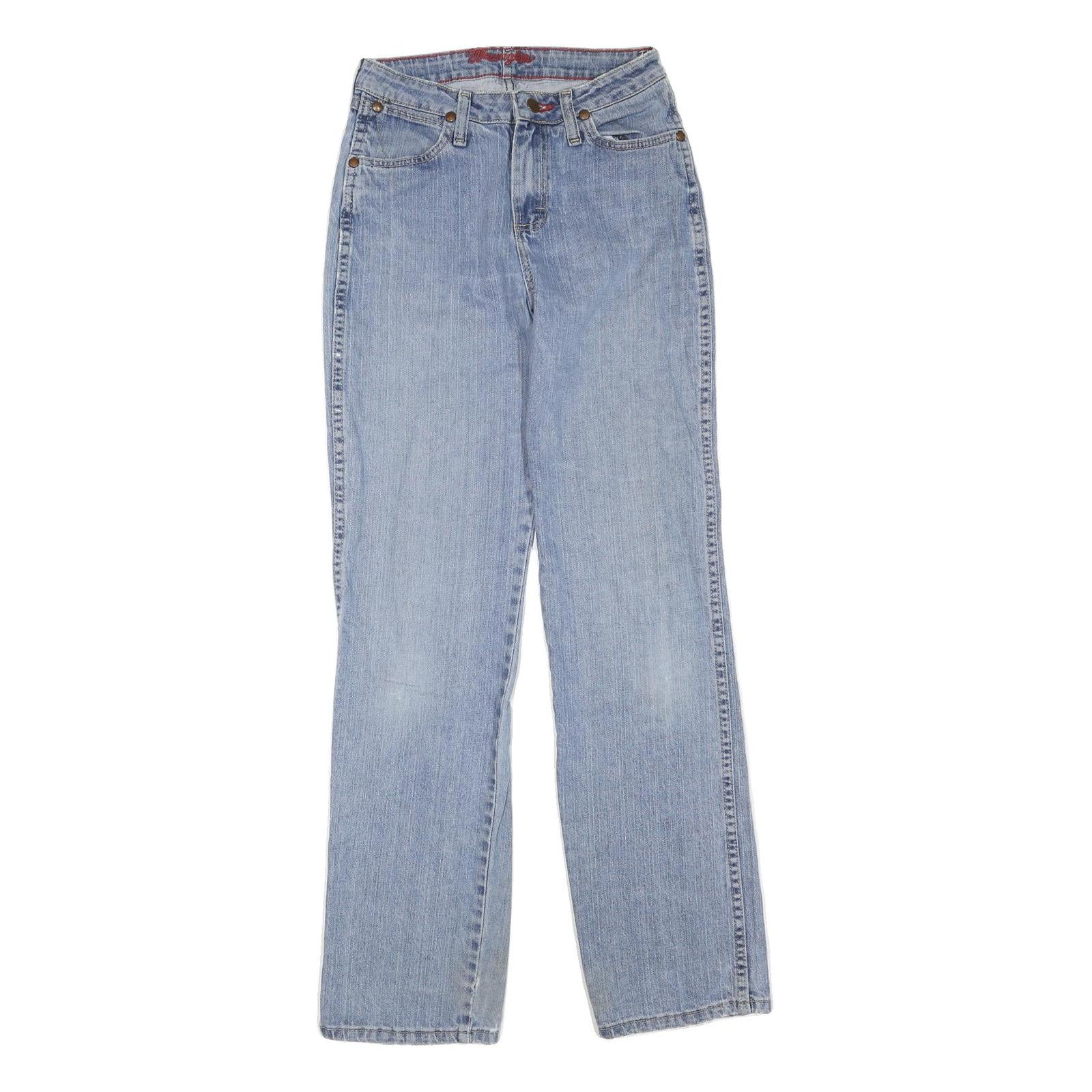 WRANGLER Womens Jeans Blue Regular Straight Denim Light W26 L32 Classic Fit Refurbished - N/A refurbished available on Cerqular