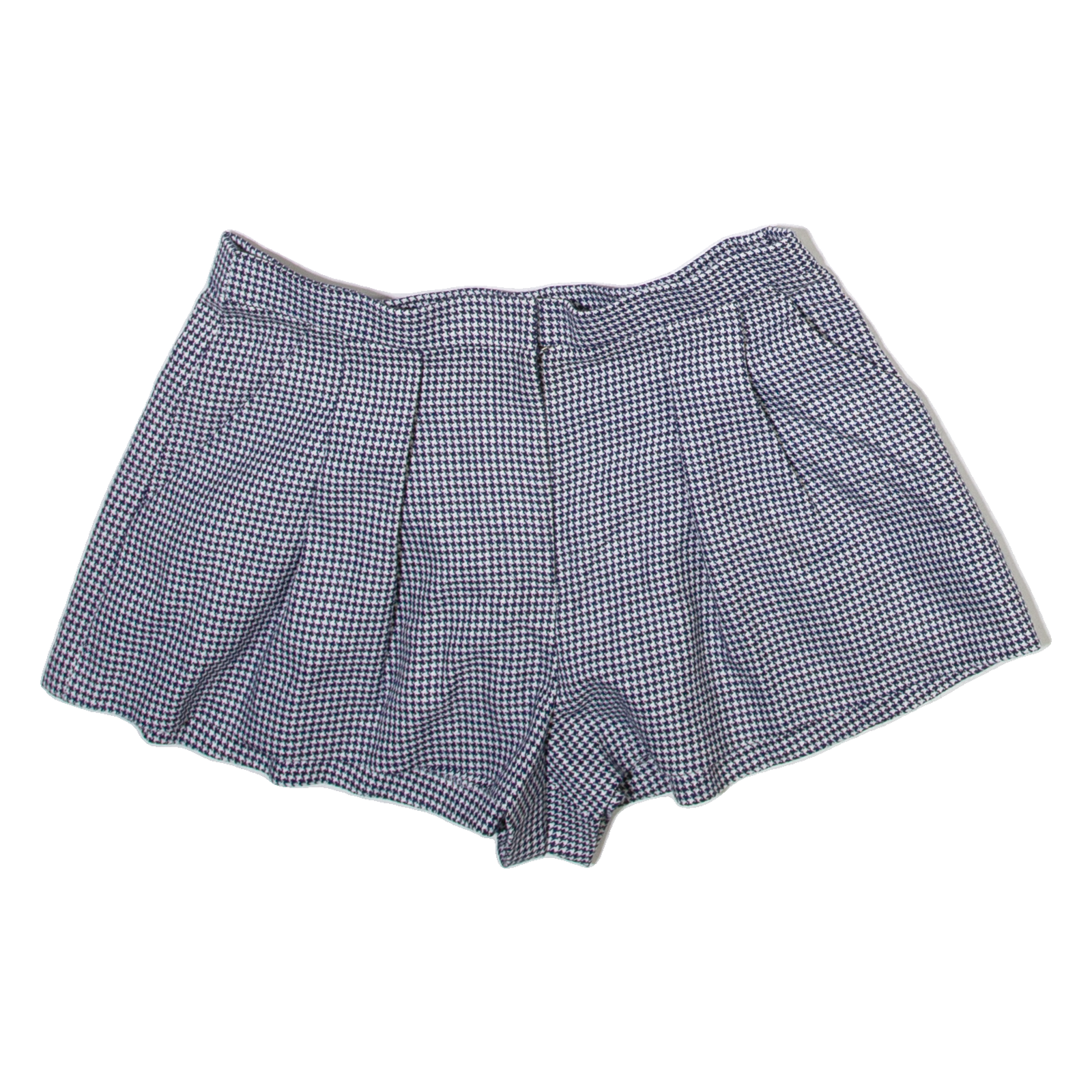 Womens Casual Shorts Blue Houndstooth S W28 Refurbished - N/A refurbished available on Cerqular