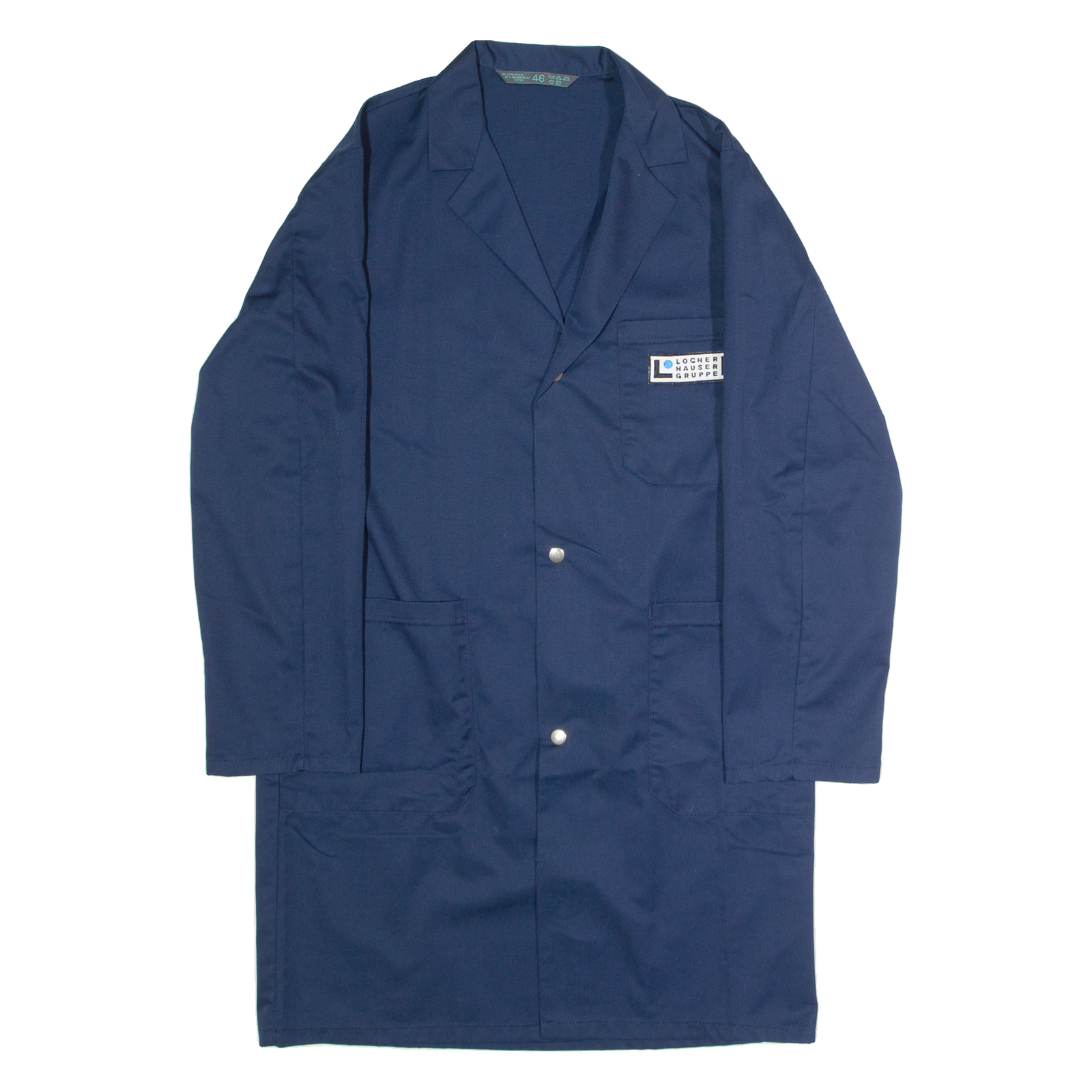 Locher Hauser Gruppe Swiss Mens Workwear Coat Blue Twill S Refurbished - N/A refurbished available on Cerqular