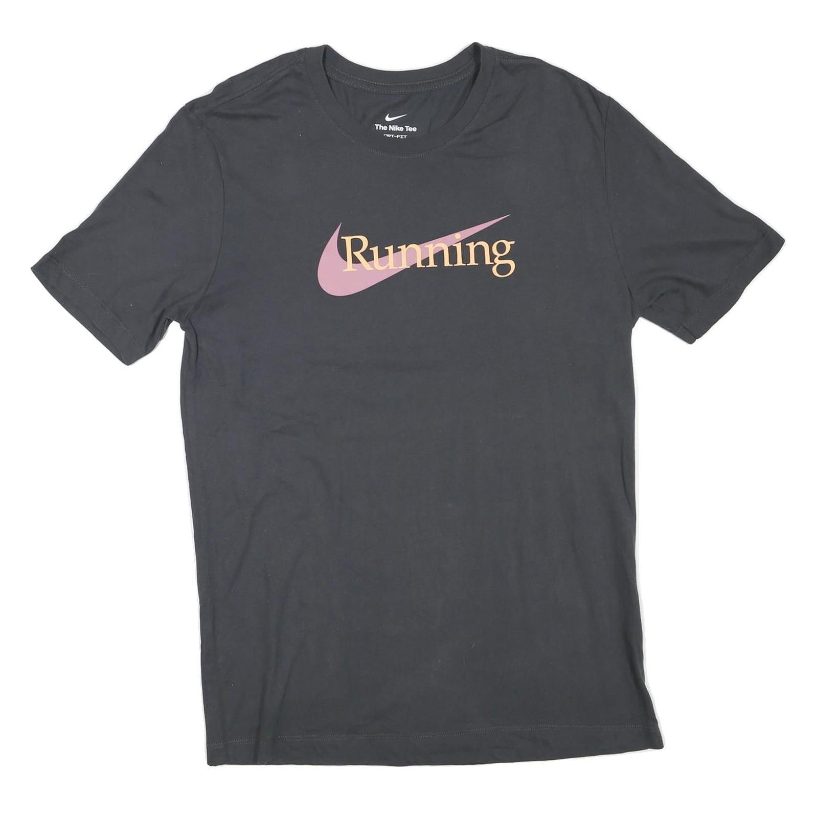 NIKE Womens Black Running T-Shirt L Short Sleeve Crew Neck Sports Casual Cotton Refurbished - N/A refurbished available on Cerqular
