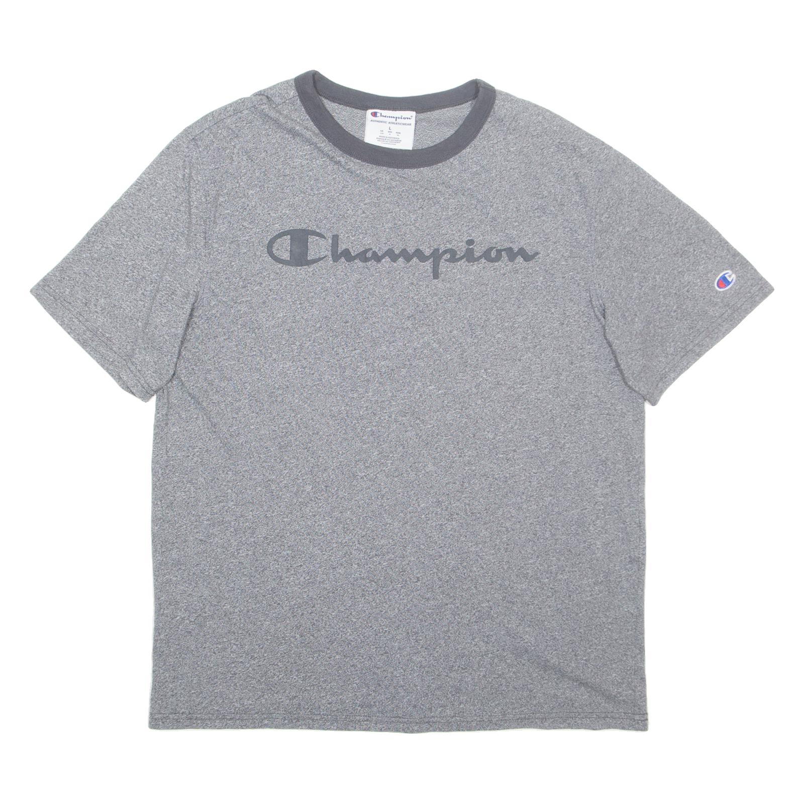 CHAMPION Mens T-Shirt Grey L Refurbished - N/A refurbished available on Cerqular