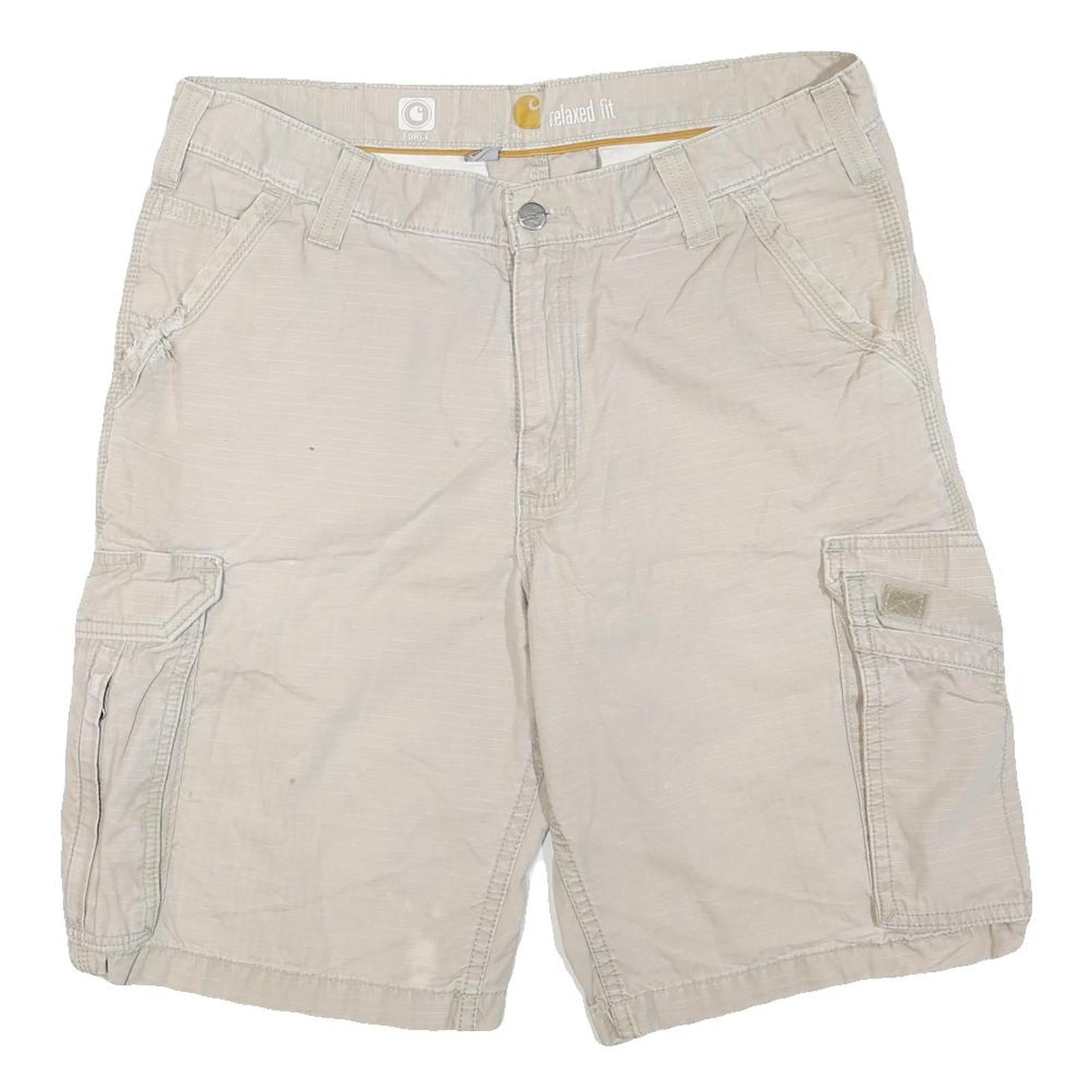 Buy CARHARTT Mens Shorts Beige Cargo Relaxed Fit M W34 Cotton Blend Casual Workwear Refurbished - $38.99 CARHARTT Mens Shorts Beige Cargo Relaxed Fit M W34 Cotton Blend Casual Workwear Refurbished - N/A refurbished available on Cerqular