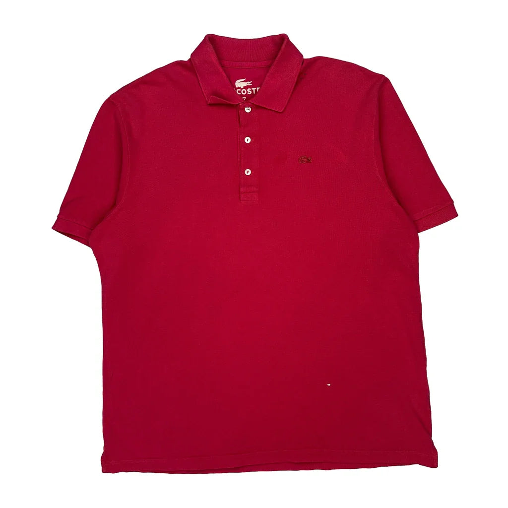 Buy Lacoste Polo Shirt - 2XL Red Cotton Refurbished - $33.49 Lacoste Polo Shirt - 2XL Red Cotton Refurbished - Thrifted (note: this is a term often used to describe second- refurbished available on Cerqular