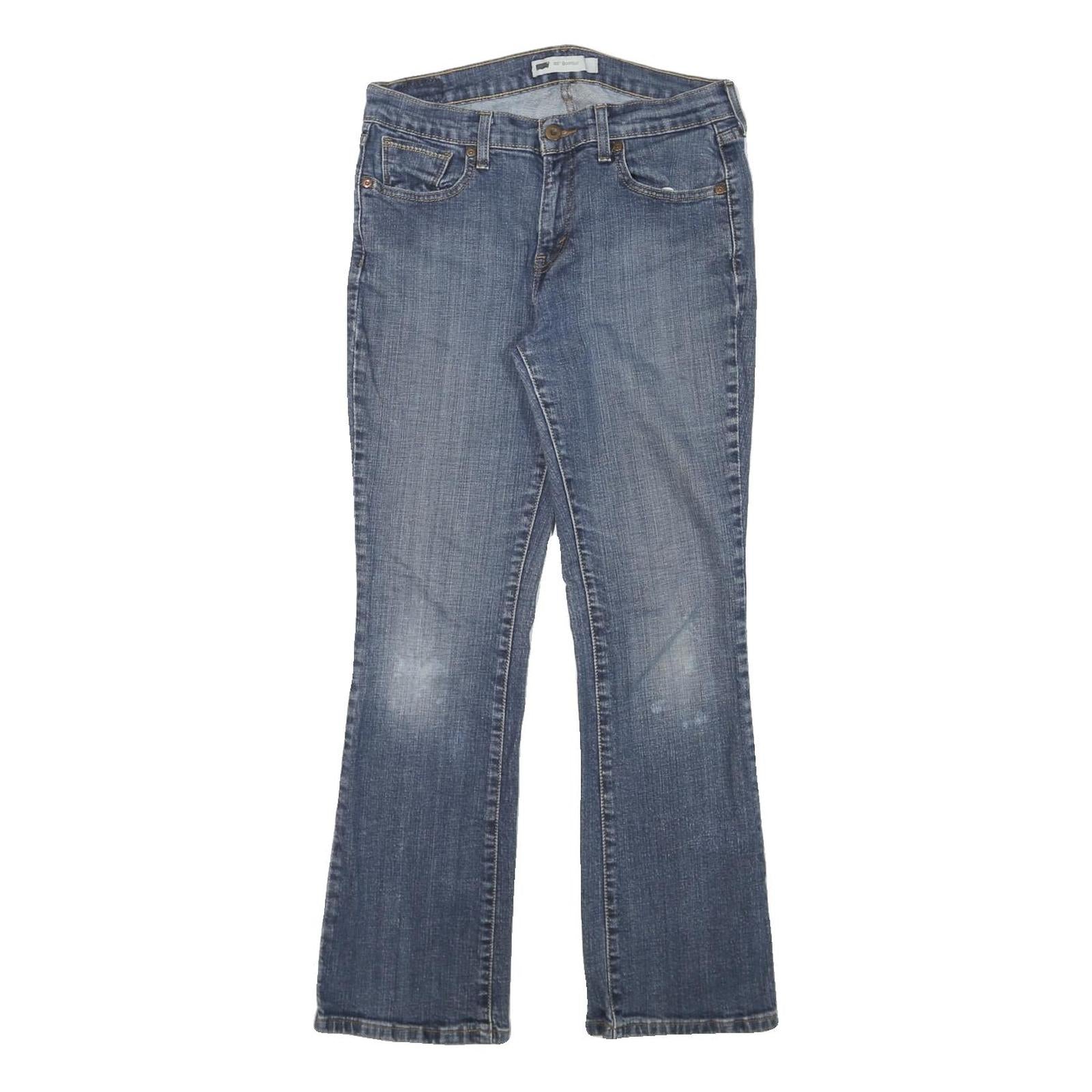 LEVI'S Womens 515 Regular Fit Straight Blue Denim Cotton Blend W29 L28 Zip Jeans Refurbished - N/A refurbished available on Cerqular
