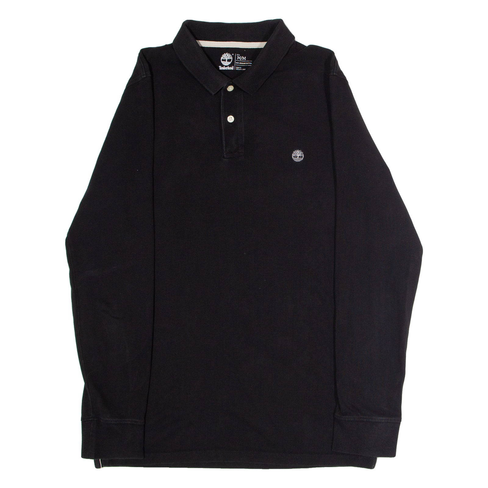 TIMBERLAND Slim Fit Mens Polo Shirt Black Long Sleeve M Refurbished - N/A refurbished available on Cerqular