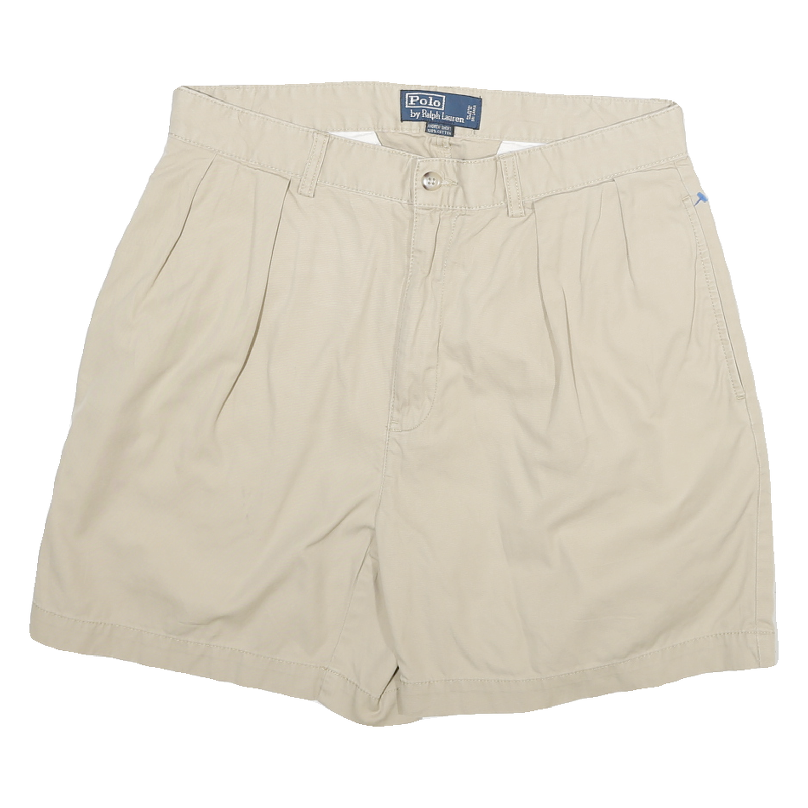 POLO RALPH LAUREN Womens Shorts Beige Casual Plain L W30 Cotton Blend Refurbished - N/A refurbished available on Cerqular
