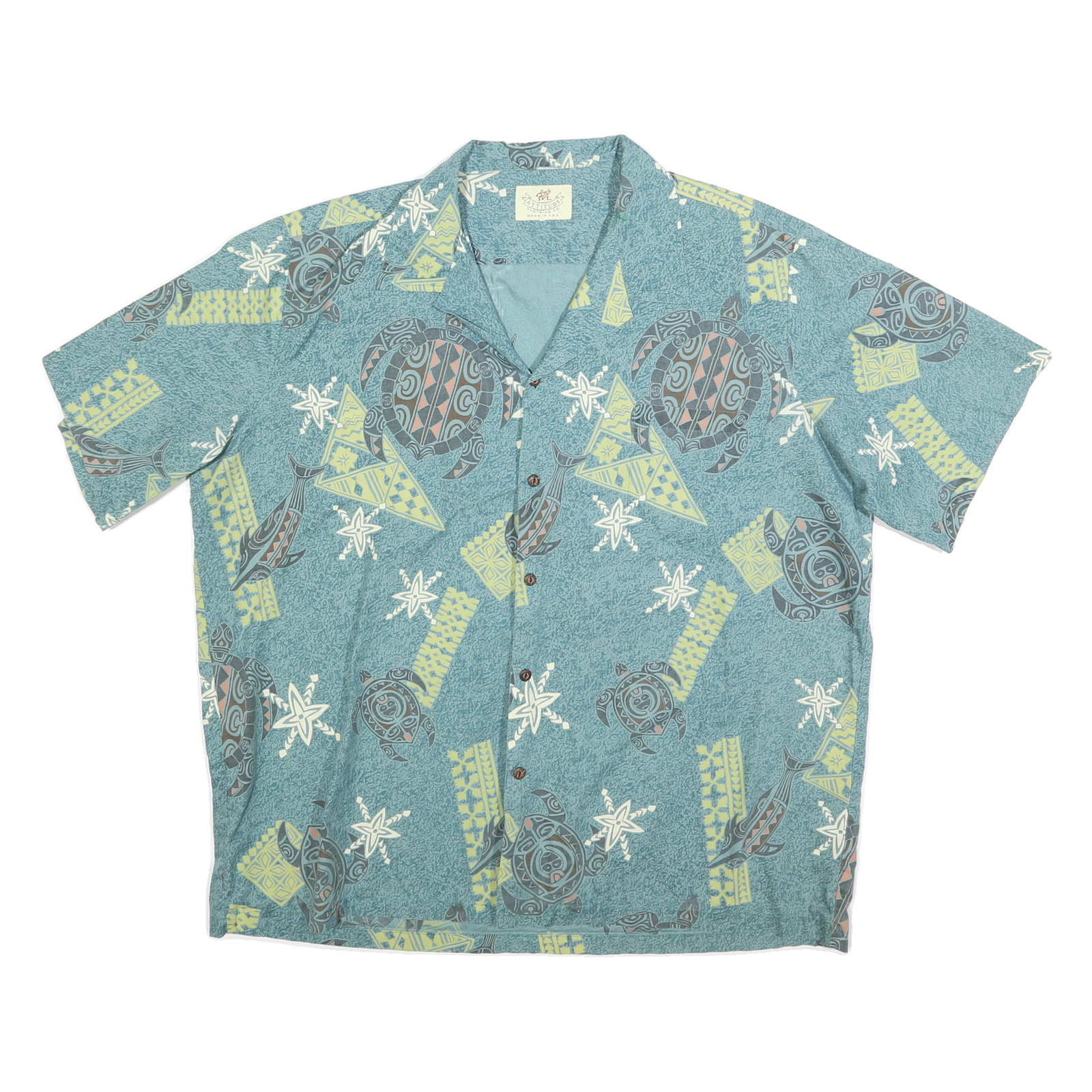 Buy ATTITUDE Mens Blue Casual Shirt XL Cotton Blend Beach Print Summer Refurbished - $15.59 ATTITUDE Mens Blue Casual Shirt XL Cotton Blend Beach Print Summer Refurbished - N/A refurbished available on Cerqular