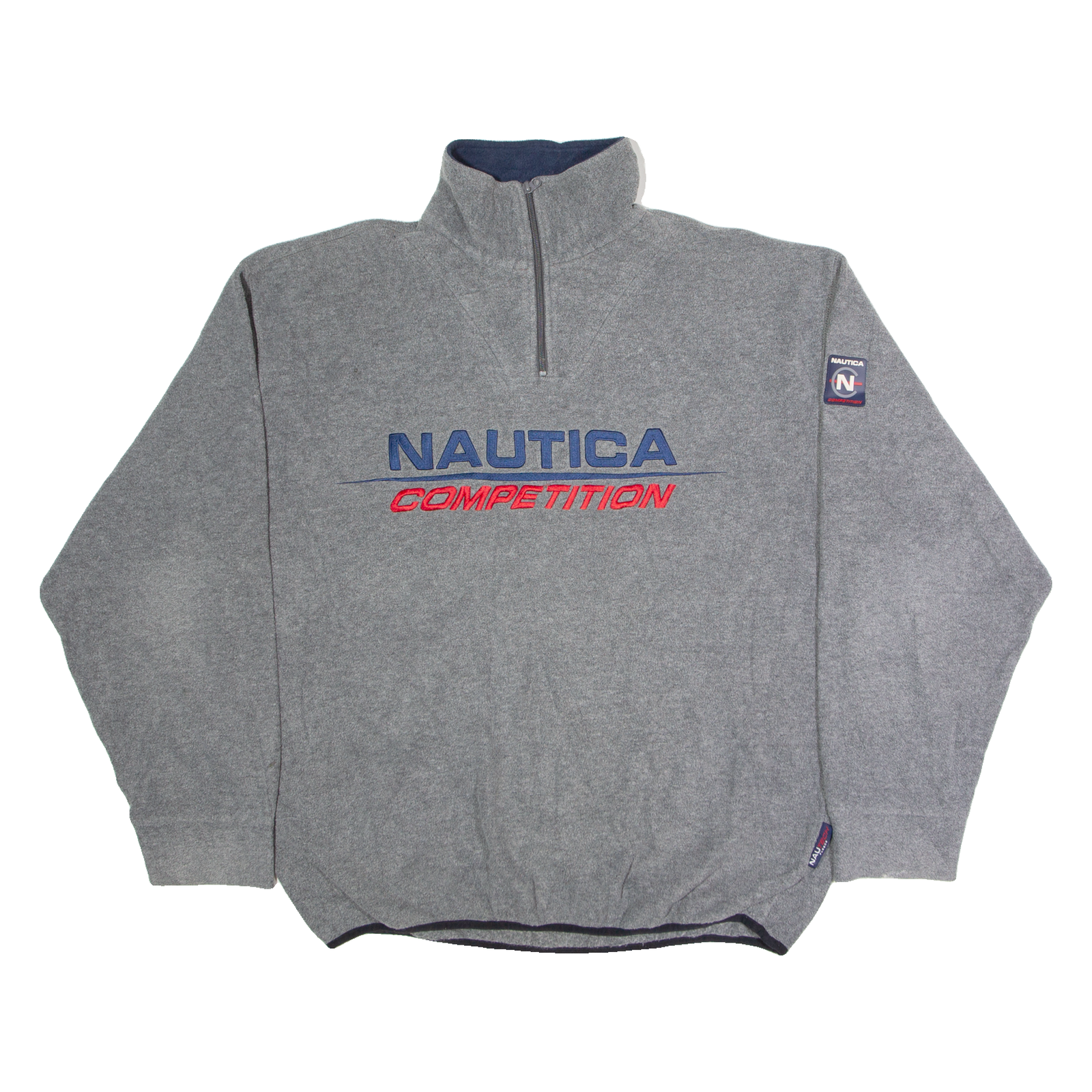 NAUTICA Mens Fleece Grey 1/4 Zip 2XL Refurbished - N/A refurbished available on Cerqular