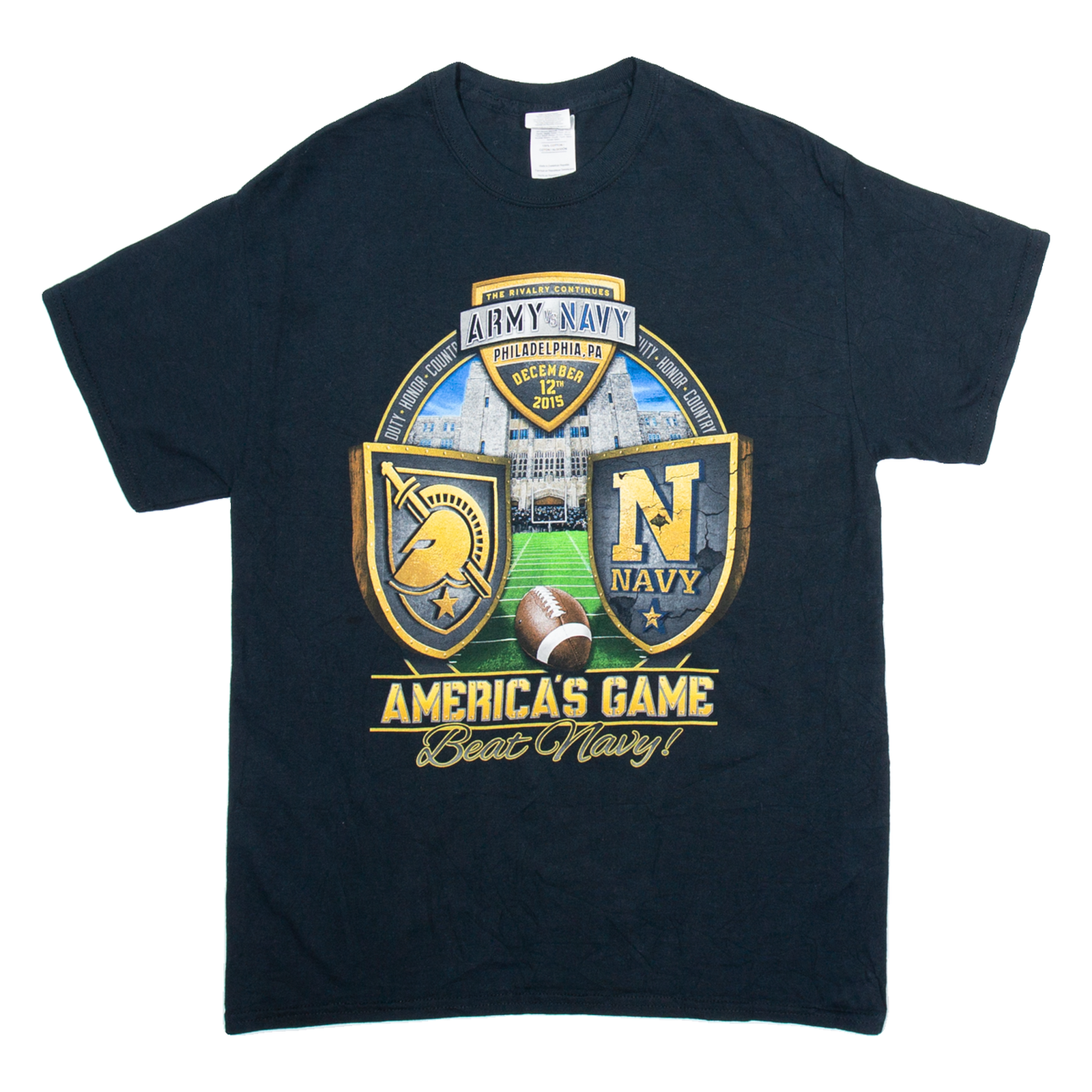 Buy GILDAN Army Vs Navy Philadelphia Mens T-Shirt Black USA M Refurbished - $15.59 GILDAN Army Vs Navy Philadelphia Mens T-Shirt Black USA M Refurbished - N/A refurbished available on Cerqular