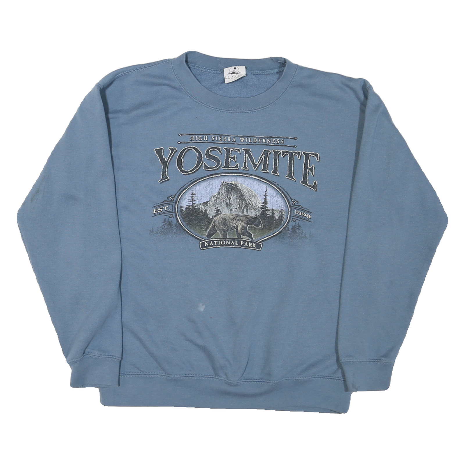 Mens Blue Yosemite National Park Crew Neck Pullover Sweatshirt M Casual Cotton Refurbished - N/A refurbished available on Cerqular