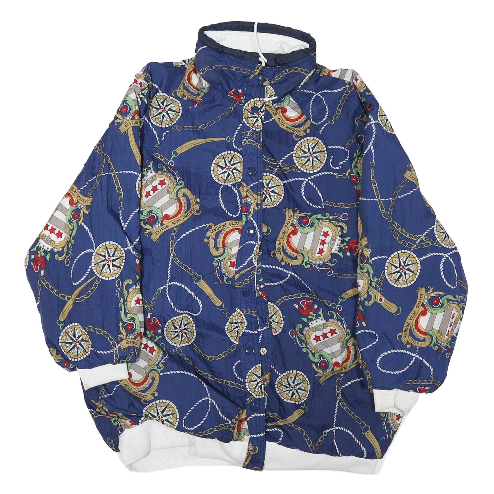 Buy Womens Blue Synthetic Reversible Jacket XL Button Lightweight Nautical Print Refurbished - $36.39 Womens Blue Synthetic Reversible Jacket XL Button Lightweight Nautical Print Refurbished - N/A refurbished available on Cerqular