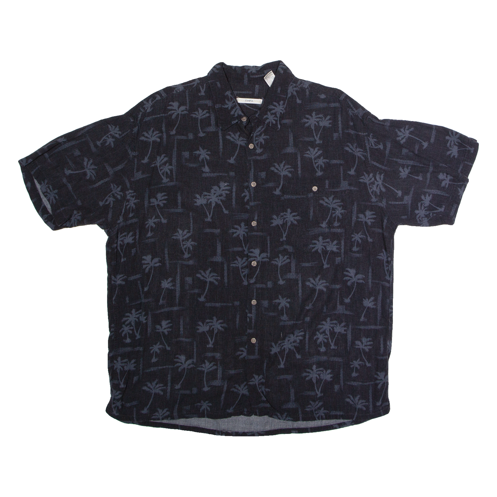 CAMPIA MODA Mens Hawaiian Shirt Black 90s Floral XL Refurbished - N/A refurbished available on Cerqular