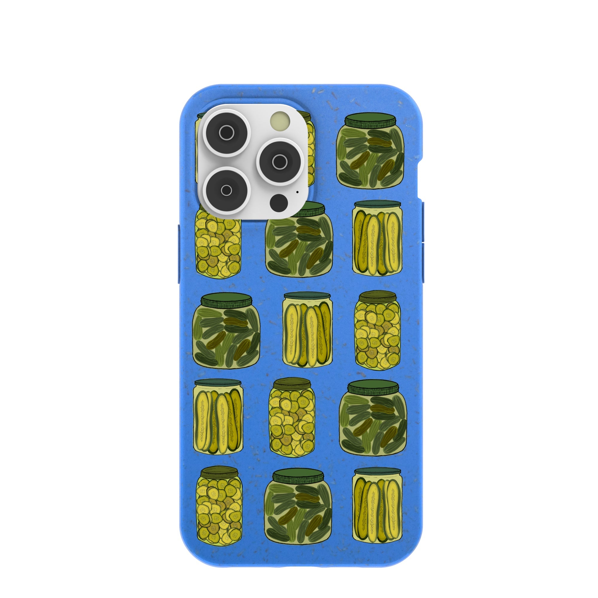 Electric Blue Pickling Pickles iPhone 14 Pro Max Case Refurbished - Pela Case refurbished available on Cerqular
