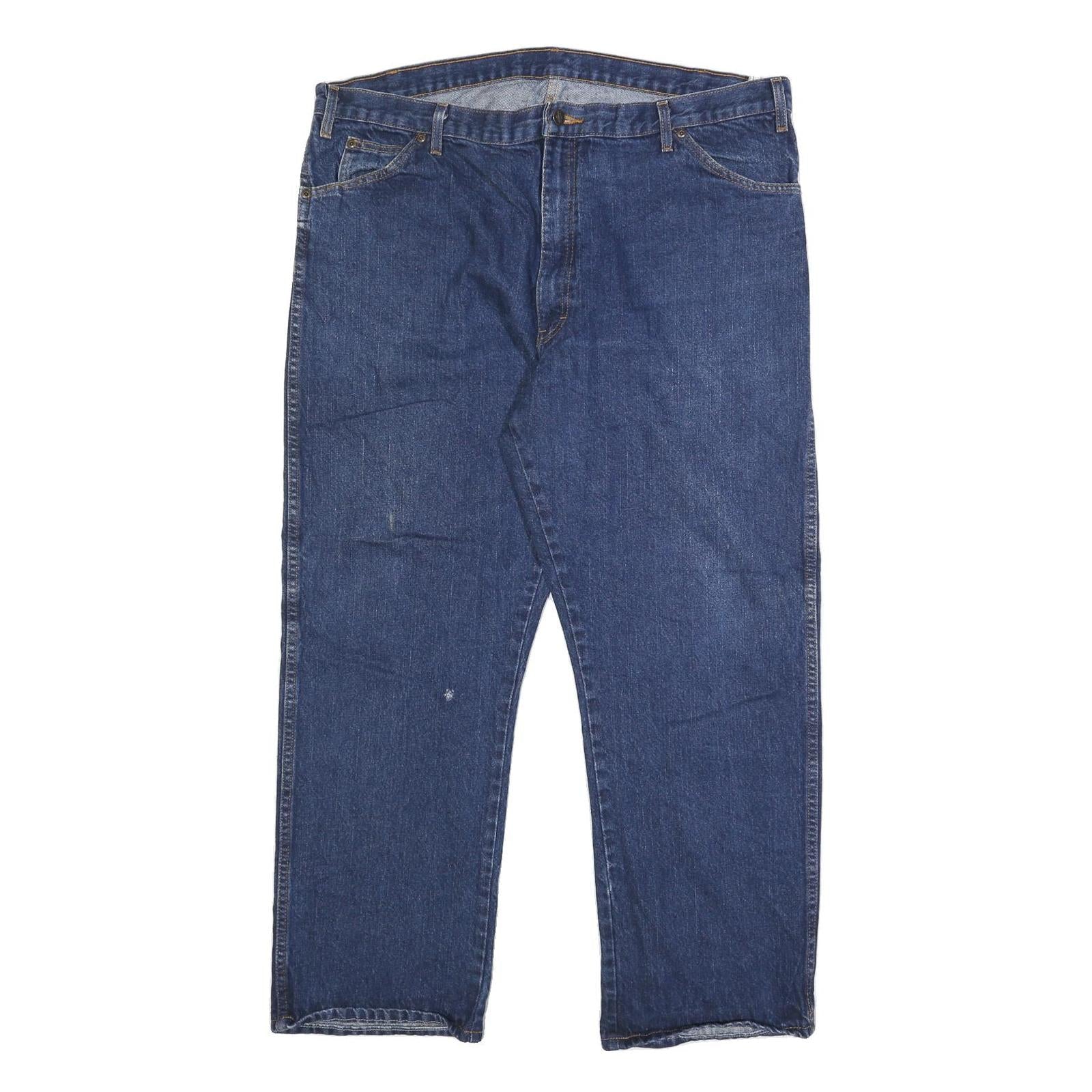 DICKIES Mens Regular Fit Blue Denim Jeans W42 L30 Classic Zip Cotton Refurbished - N/A refurbished available on Cerqular