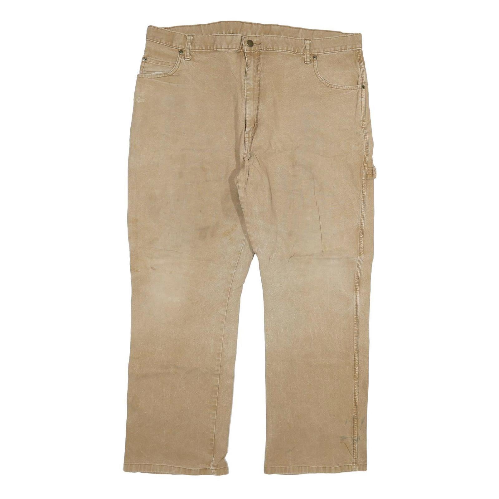 DICKIES Mens Regular Fit Jeans Beige Cotton Blend W40 L30 Workwear Utility Refurbished - N/A refurbished available on Cerqular