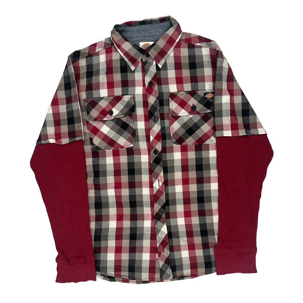 Age 16 Dickies Checked Flannel Shirt - XL Multicoloured Cotton Refurbished - Thrifted (note: this is a term often used to describe second- refurbished available on Cerqular